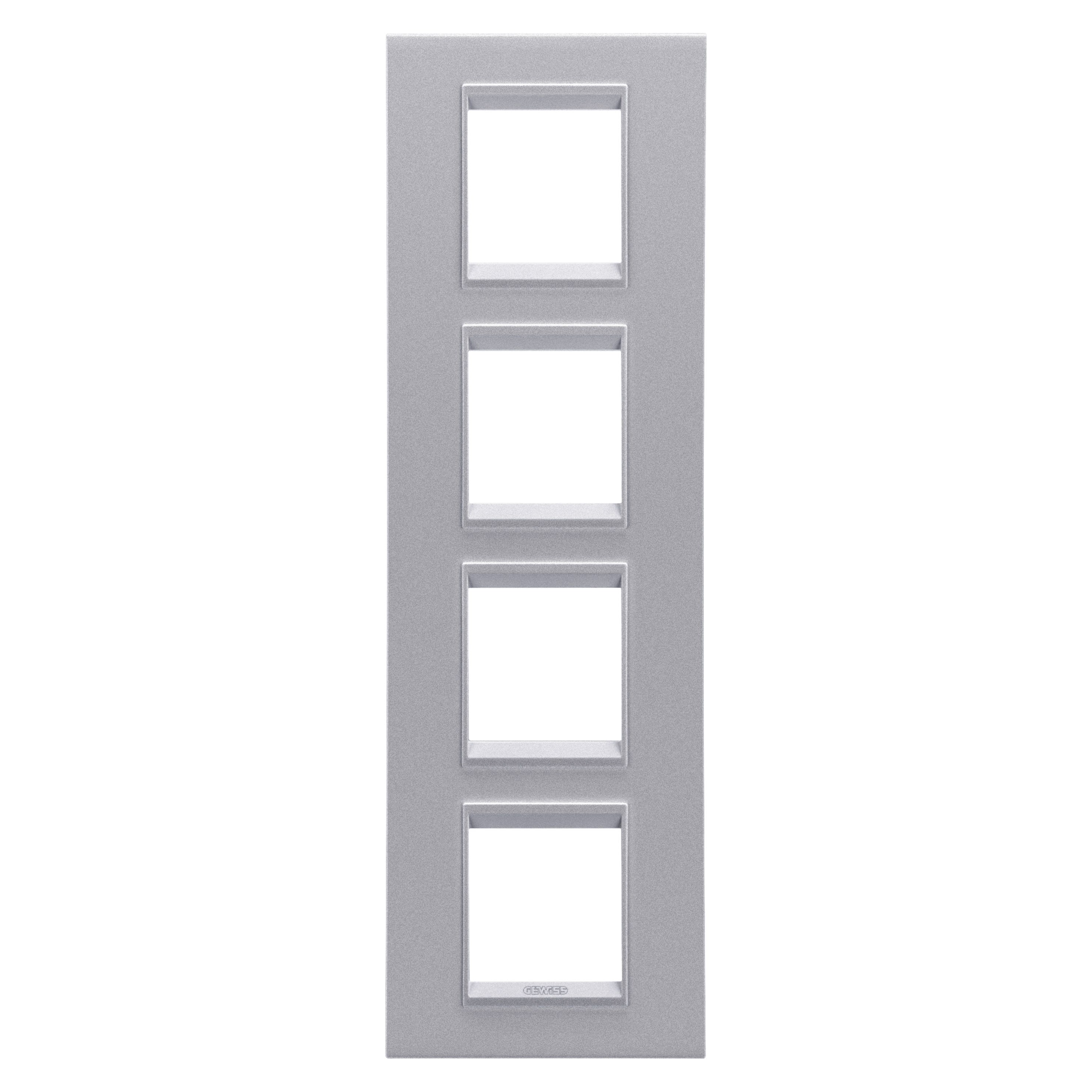 Gewiss - PLAQUE LUX 2+2+2+2P V TITANE