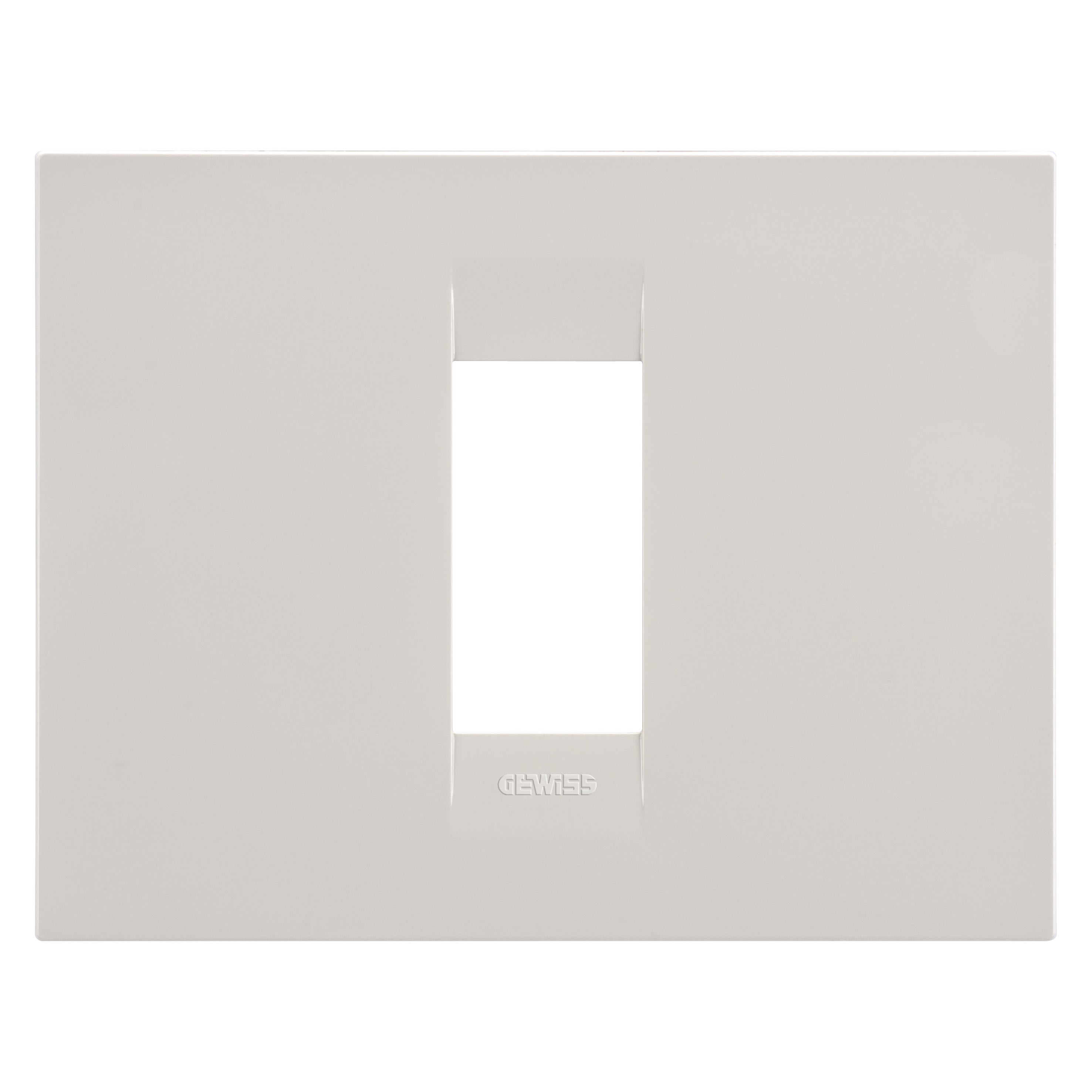 Gewiss - PLAQUE APPAREILLAGE GEO 1P IVOIRE - GW16401TI