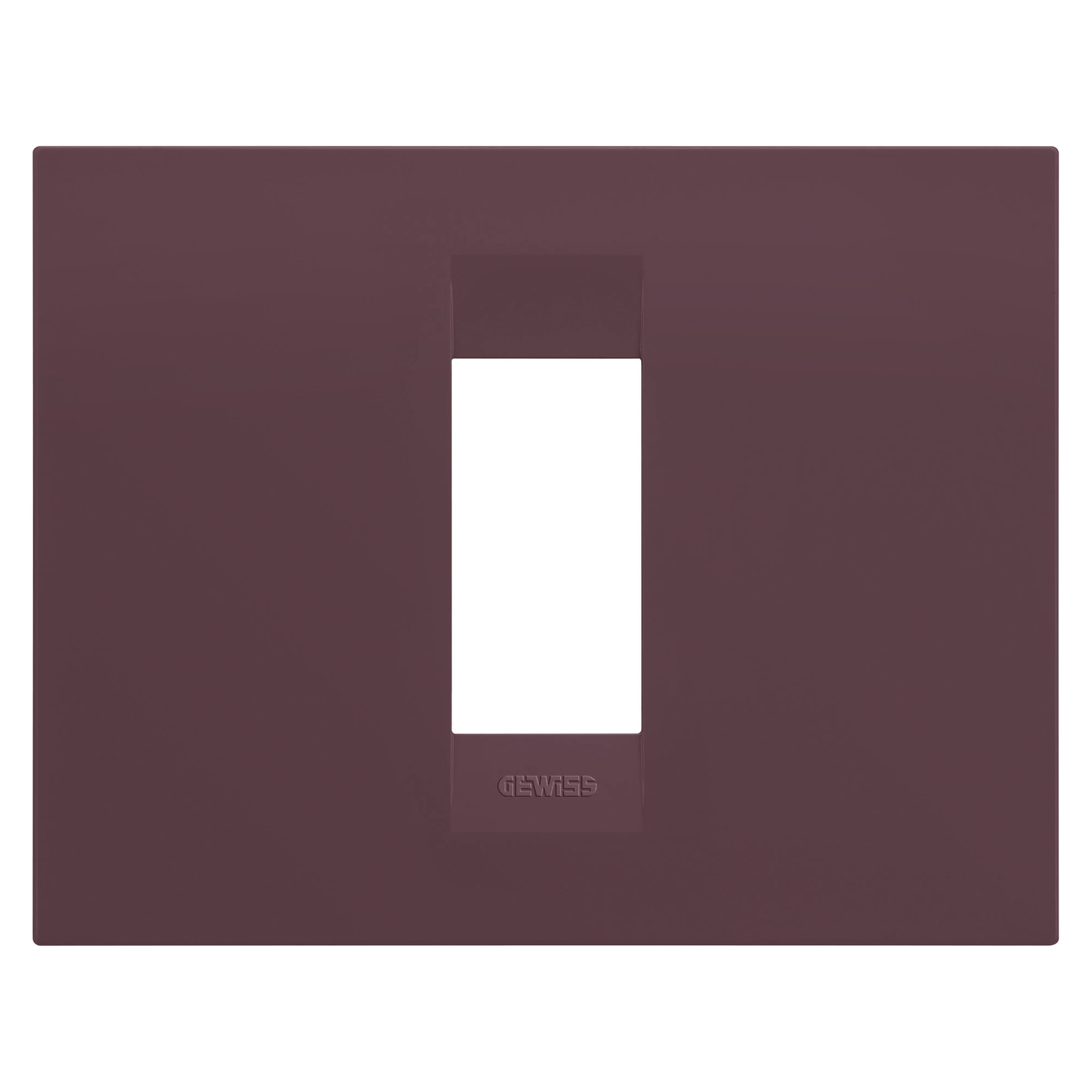 Gewiss - PLAQUE GEO RECT. 1P ROUGE TOSCANE