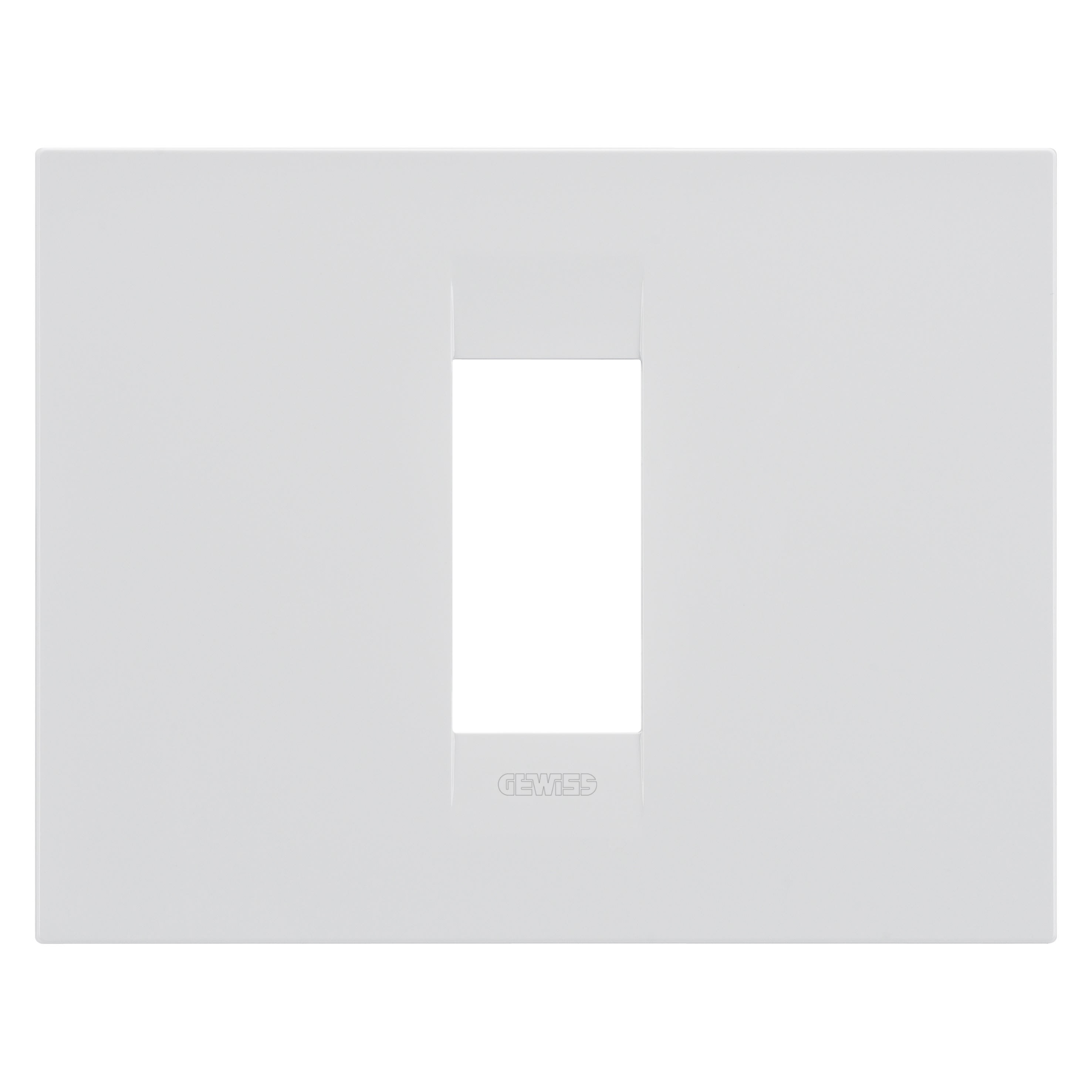 Gewiss - PLAQUE APPAREILLAGE GEO 1P BL SATIN - GW16401VW