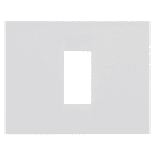 Gewiss - PLAQUE APPAREILLAGE GEO 1P BL SATIN - GW16401VW