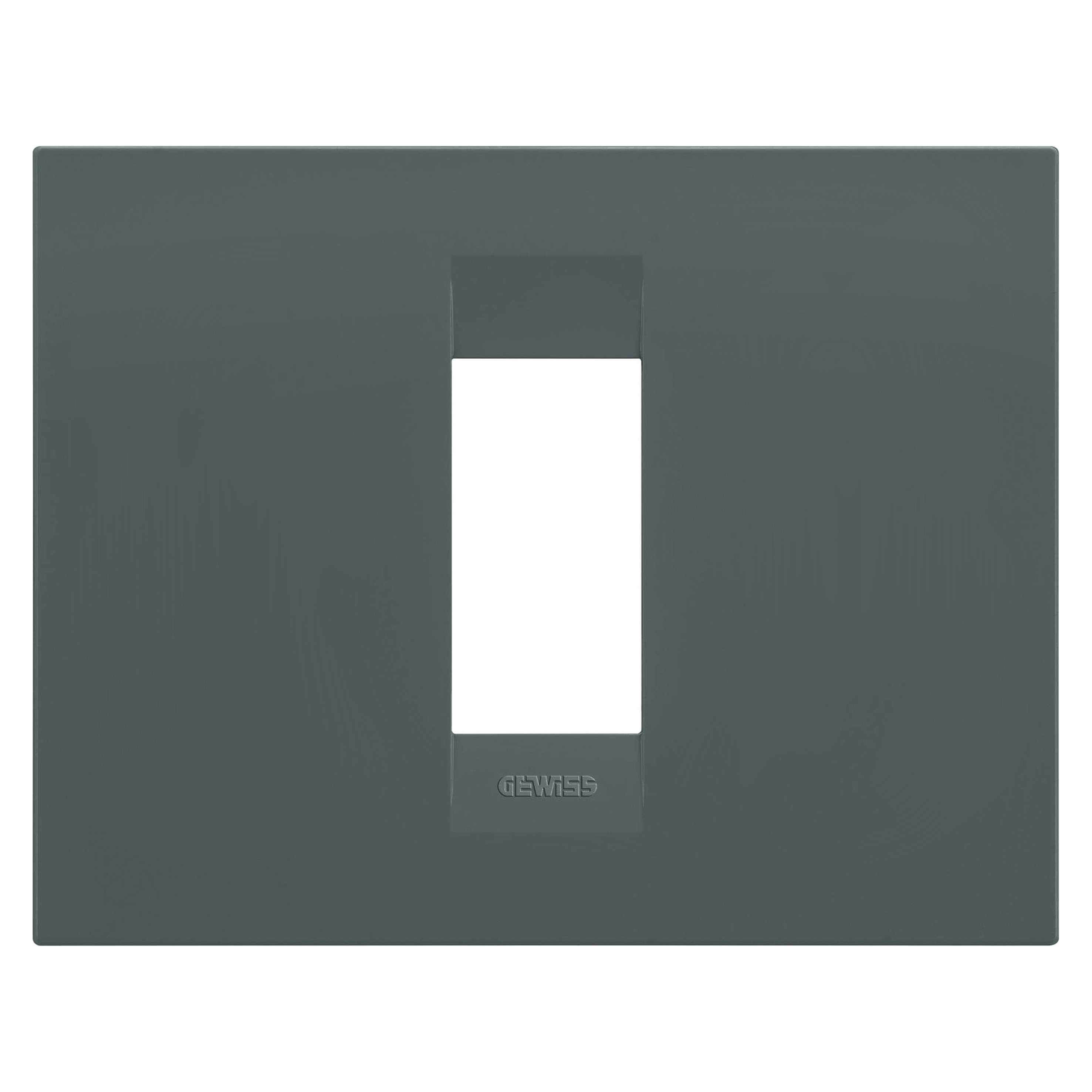 Gewiss - PLAQUE APPAREILLAGE GEO RECTANGULAIRE 1P SARCELLE - GW16401VZ