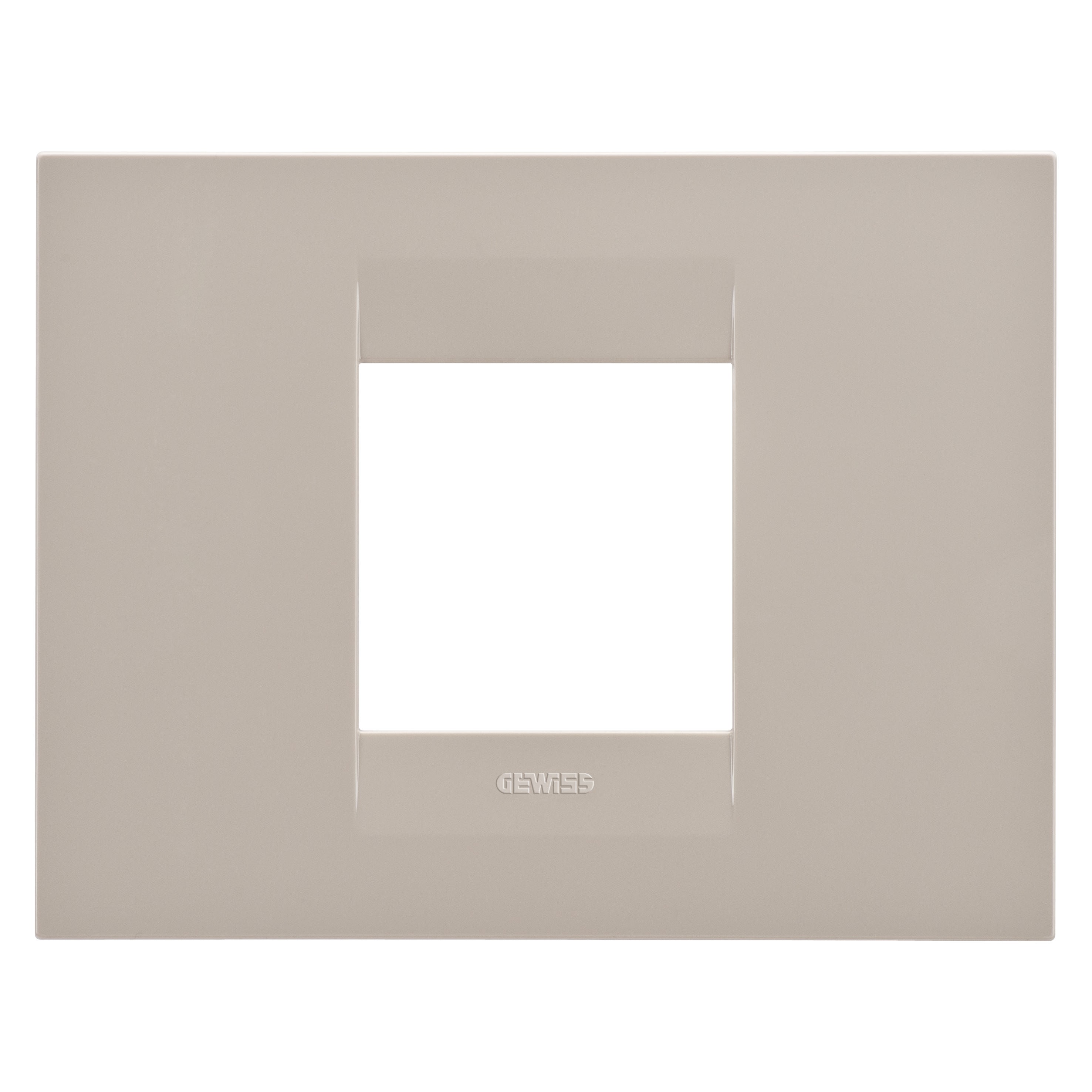 Gewiss - PLAQUE APPAREILLAGE GEO 2P CHANVRE - GW16402TC