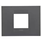 Gewiss - PLACCA GEO 2P NERO SATINATO
