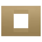 Gewiss - PLAQUE GEO RECTANGULAIRE 2P OR