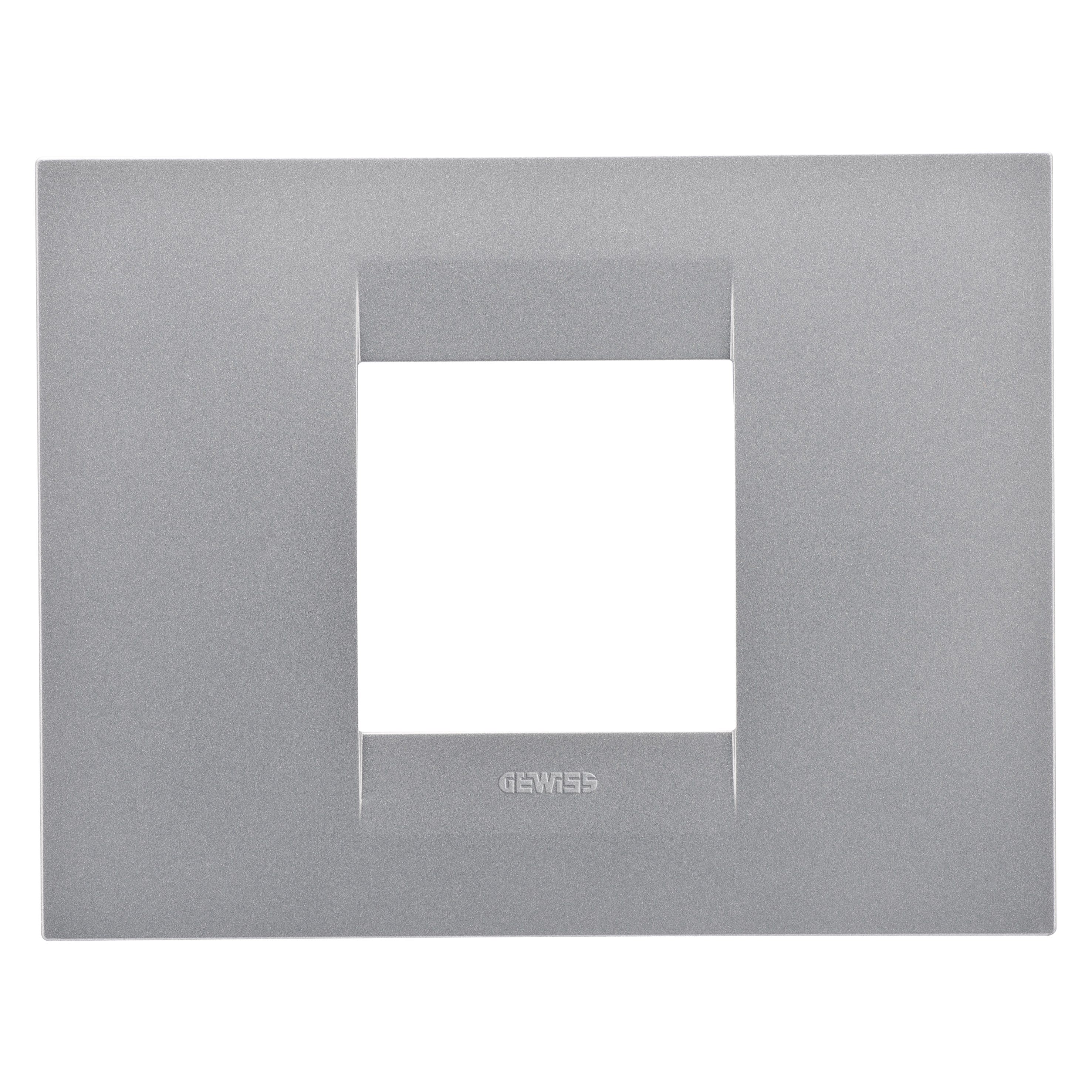 Gewiss - PLAQUE GEO 2P TITANE