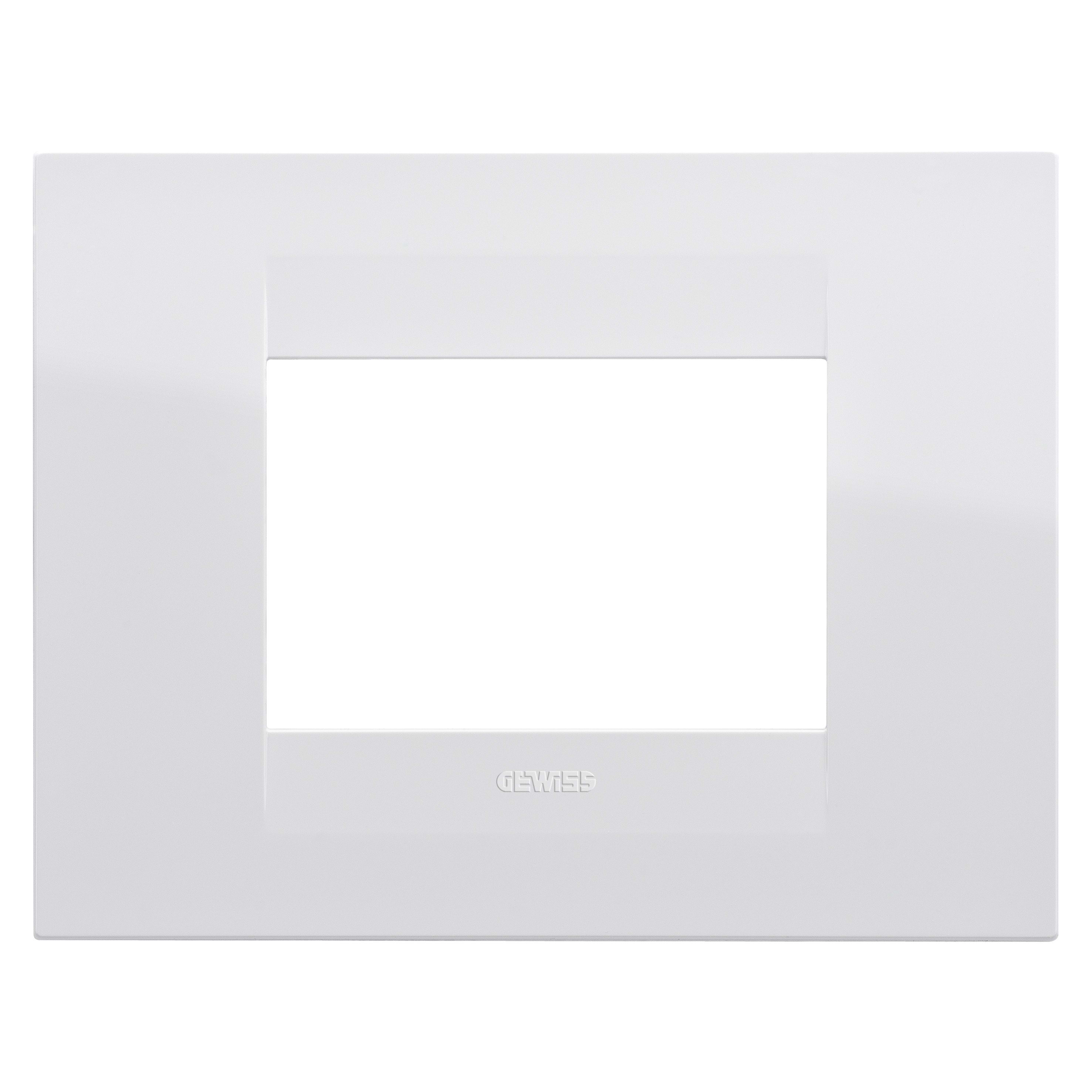 Gewiss - PLAQUE APPAREILLAGE GEO 3P BL - GW16403TB