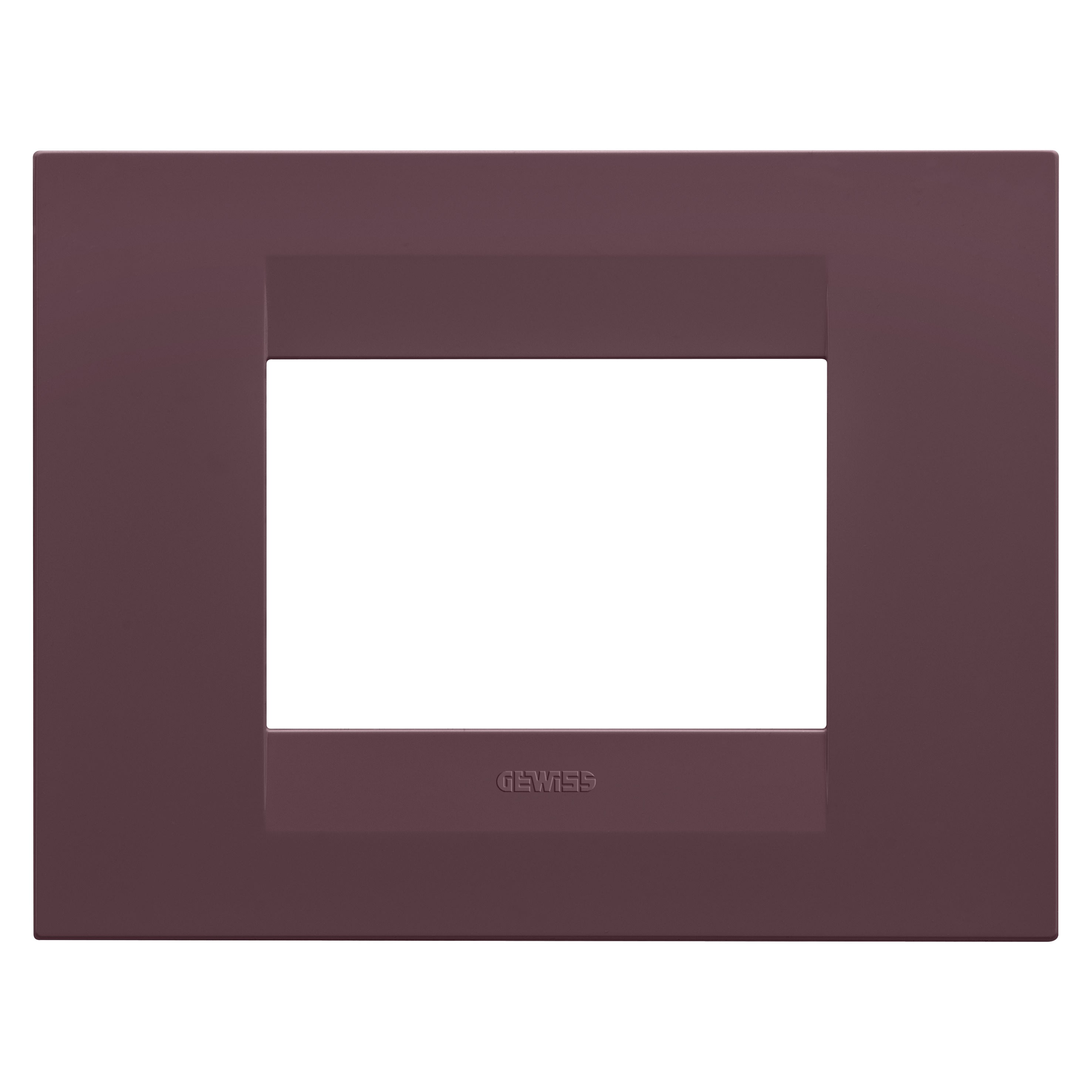 Gewiss - PLAQUE GEO RECT. 3P ROUGE TOSCANE