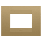 Gewiss - PLAQUE GEO RECTANGULAIRE 3P OR