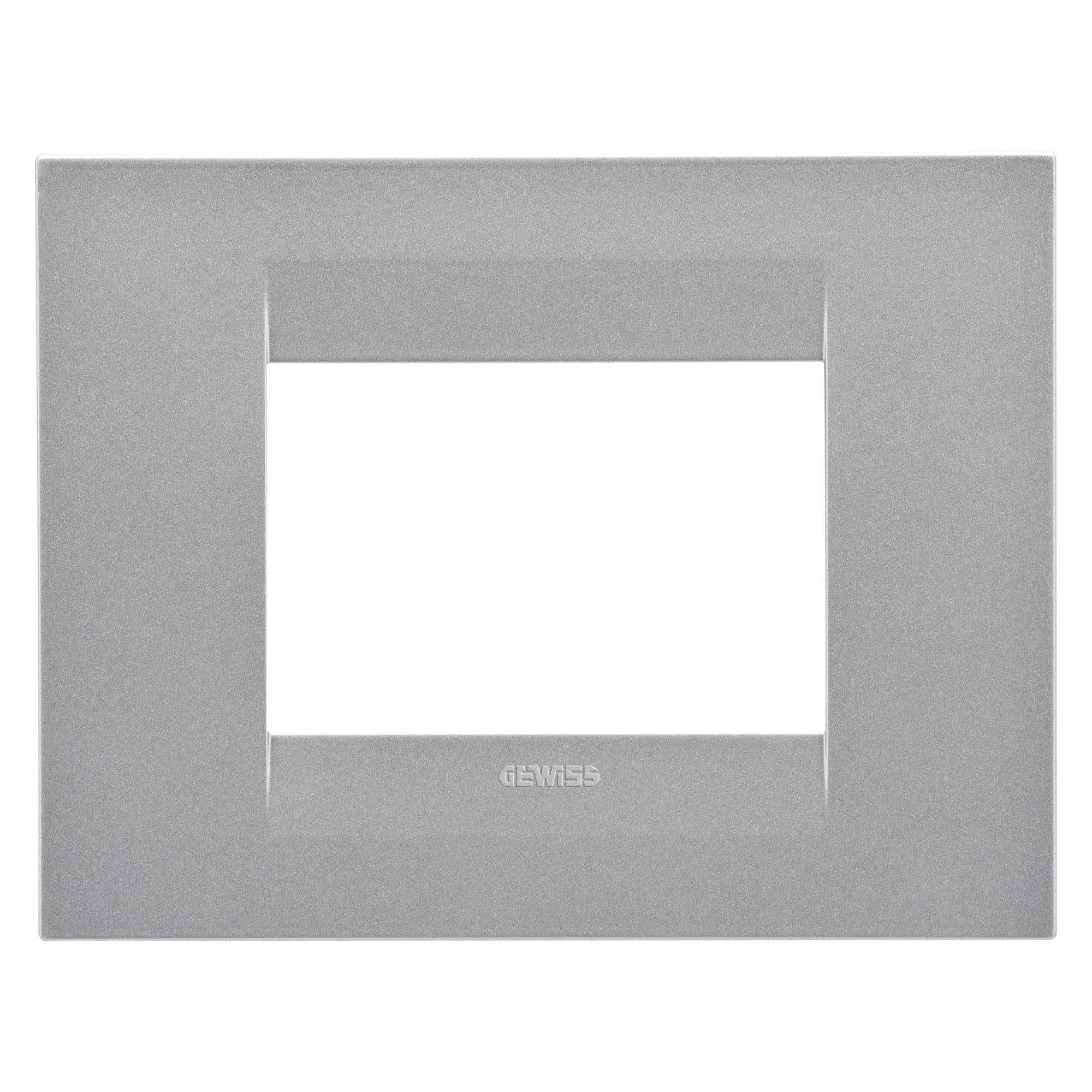 Gewiss - PLAQUE GEO 3P TITANE