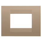 Gewiss - PLAQUE GEO RECTANGULAIRE 3P CUIVRE DOUX