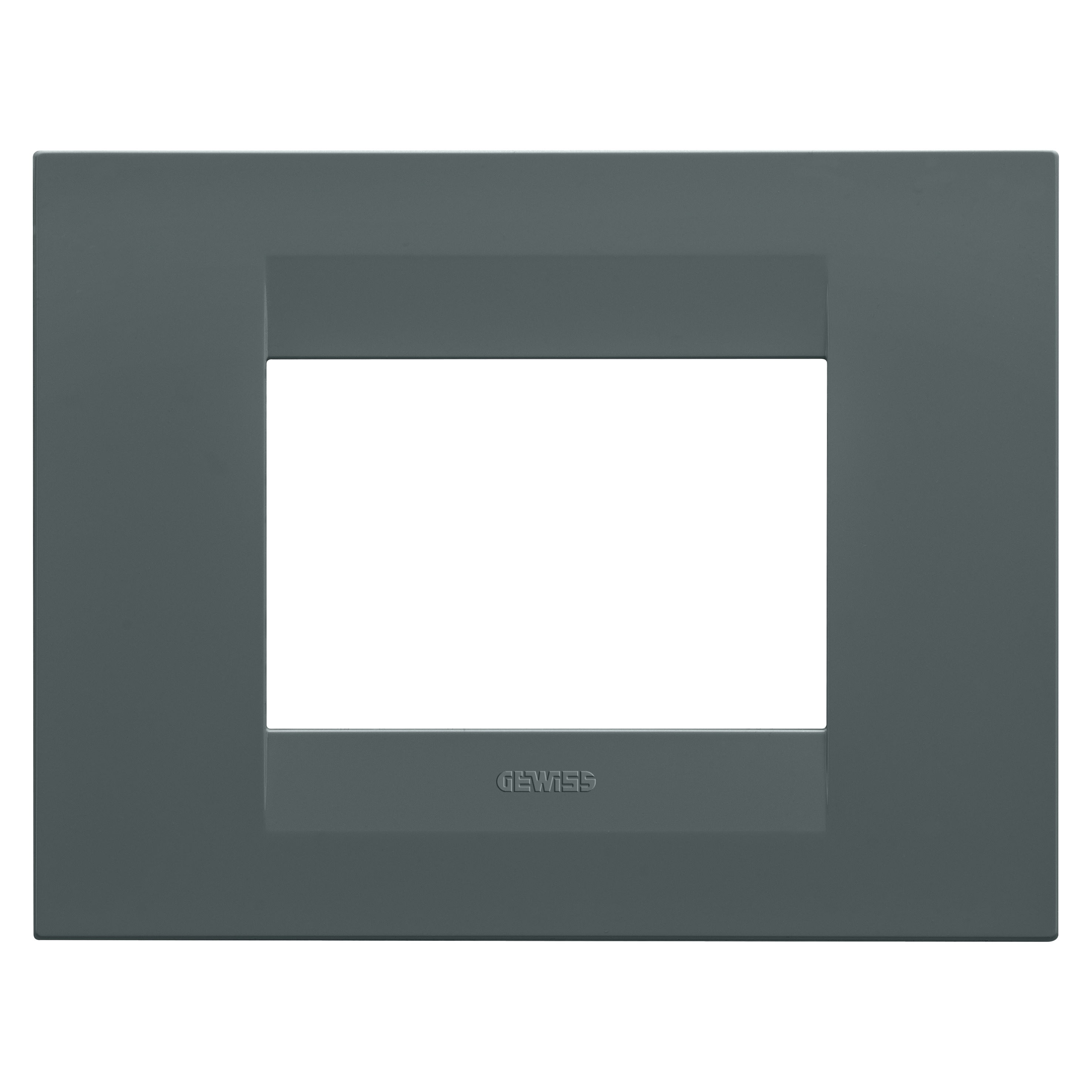 Gewiss - PLAQUE GEO RECTANGULAIRE 3P SARCELLE