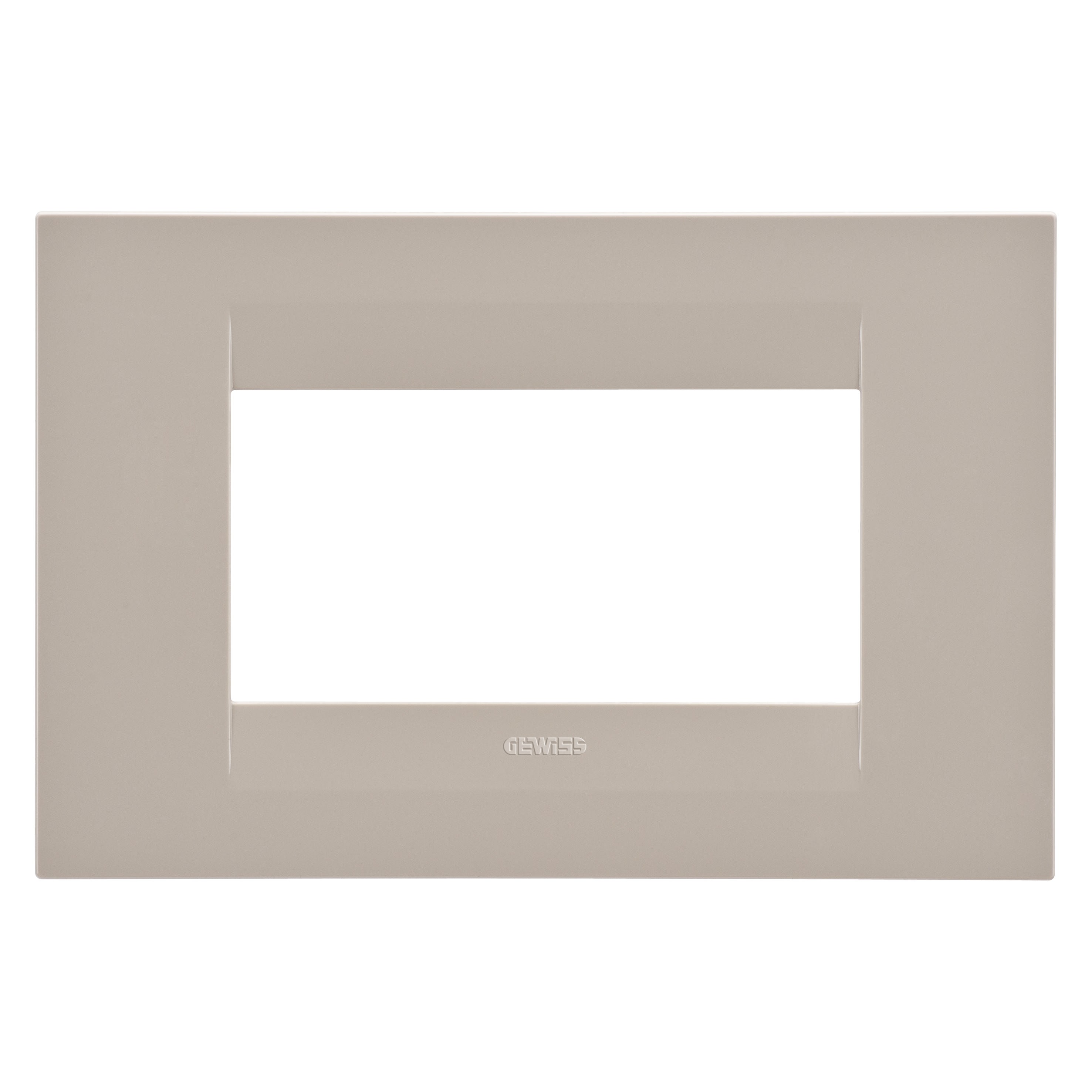 Gewiss - PLAQUE GEO 4P CHANVRE
