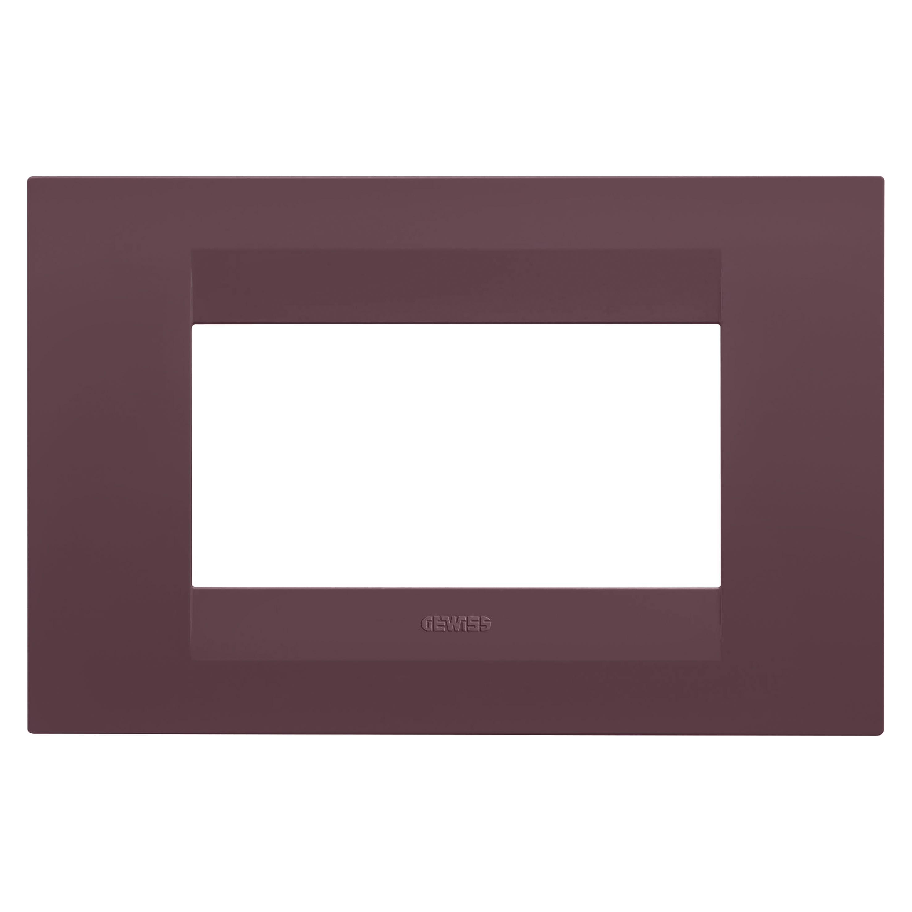 Gewiss - PLAQUE GEO RECT. 4P ROUGE TOSCANE