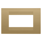 Gewiss - PLAQUE GEO RECTANGULAIRE 4P OR