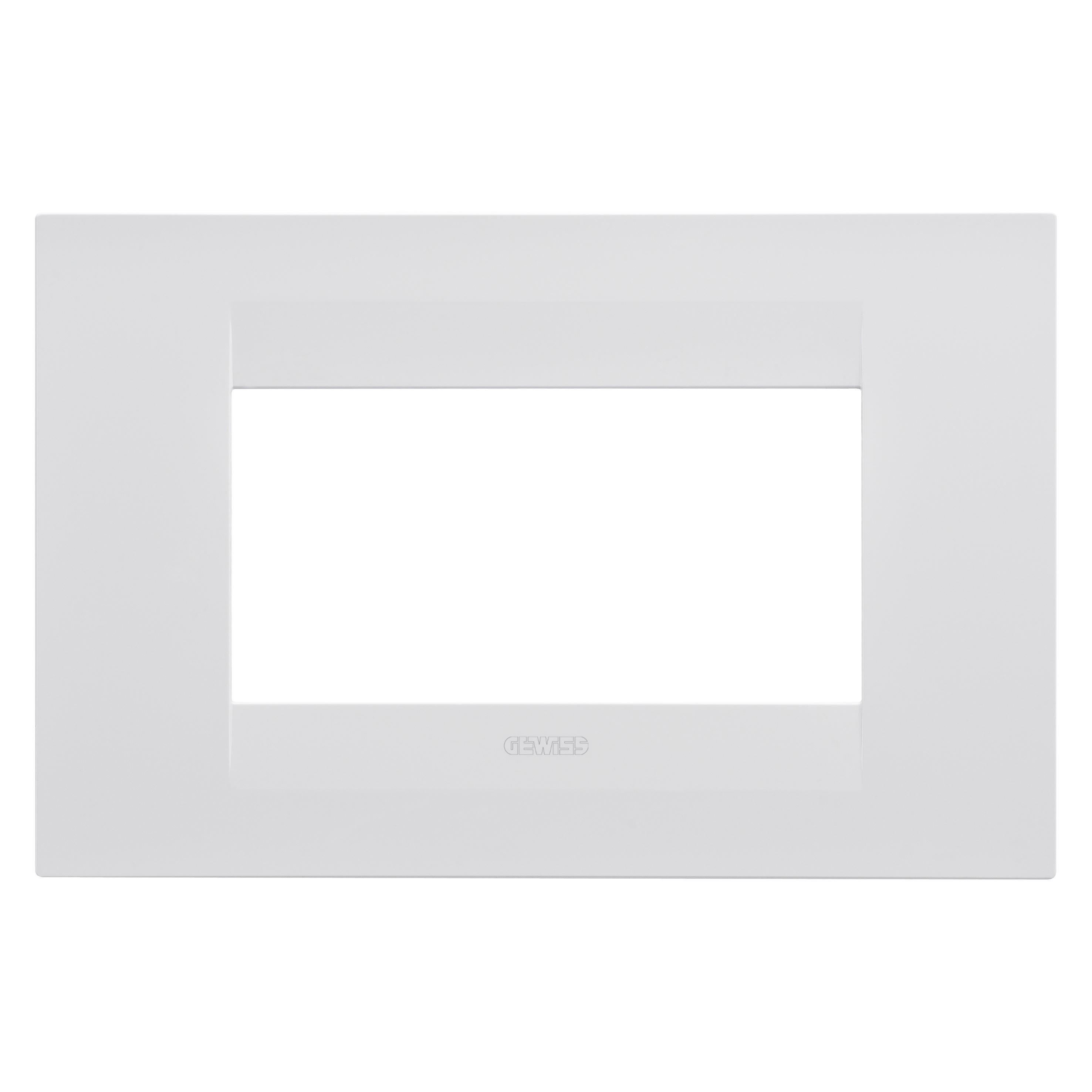 Gewiss - PLAQUE APPAREILLAGE GEO 4P BL SATIN - GW16404VW