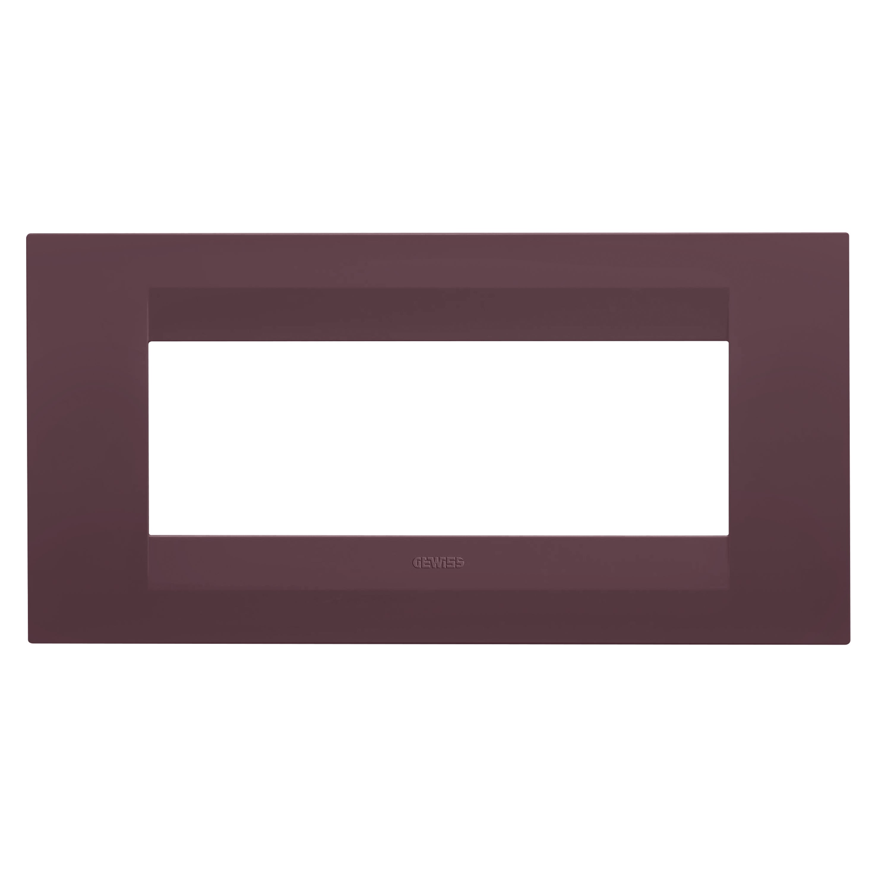 Gewiss - PLAQUE APPAREILLAGE GEO RECT. 6P ROUGE TOSCANE - GW16406VD