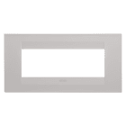 Gewiss - PLAQUE APPAREILLAGE GEO 6P NATUREL BEIGE SATIN - GW16406VL