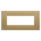 Gewiss - PLAQUE APPAREILLAGE GEO RECTANGULAIRE 6P OR - GW16406VO