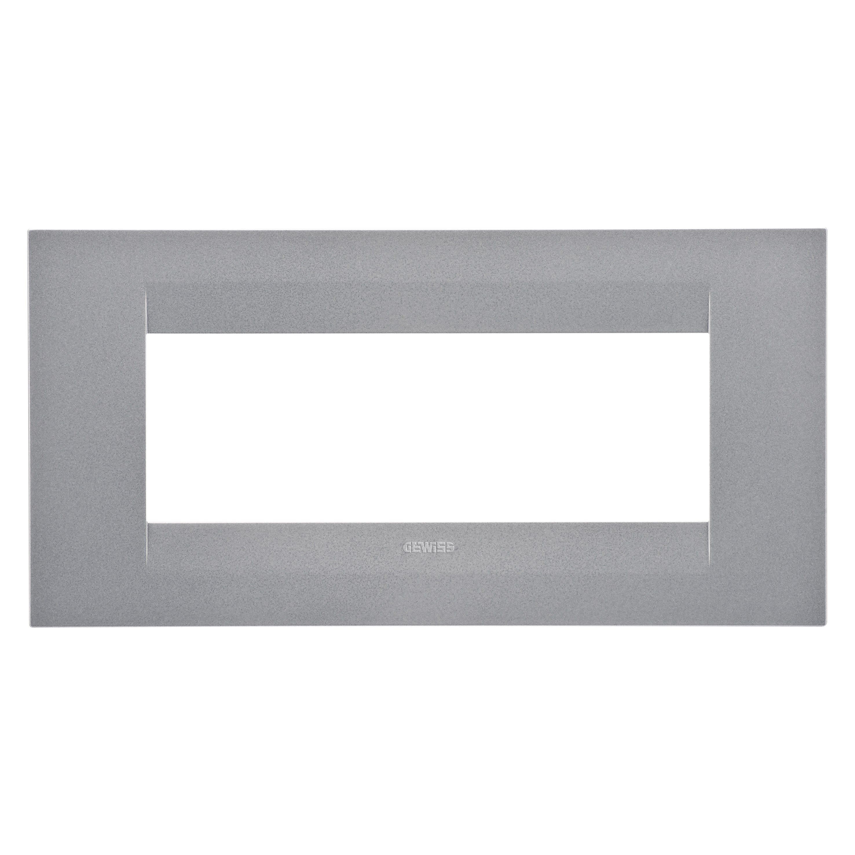 Gewiss - PLAQUE GEO 6P TITANE