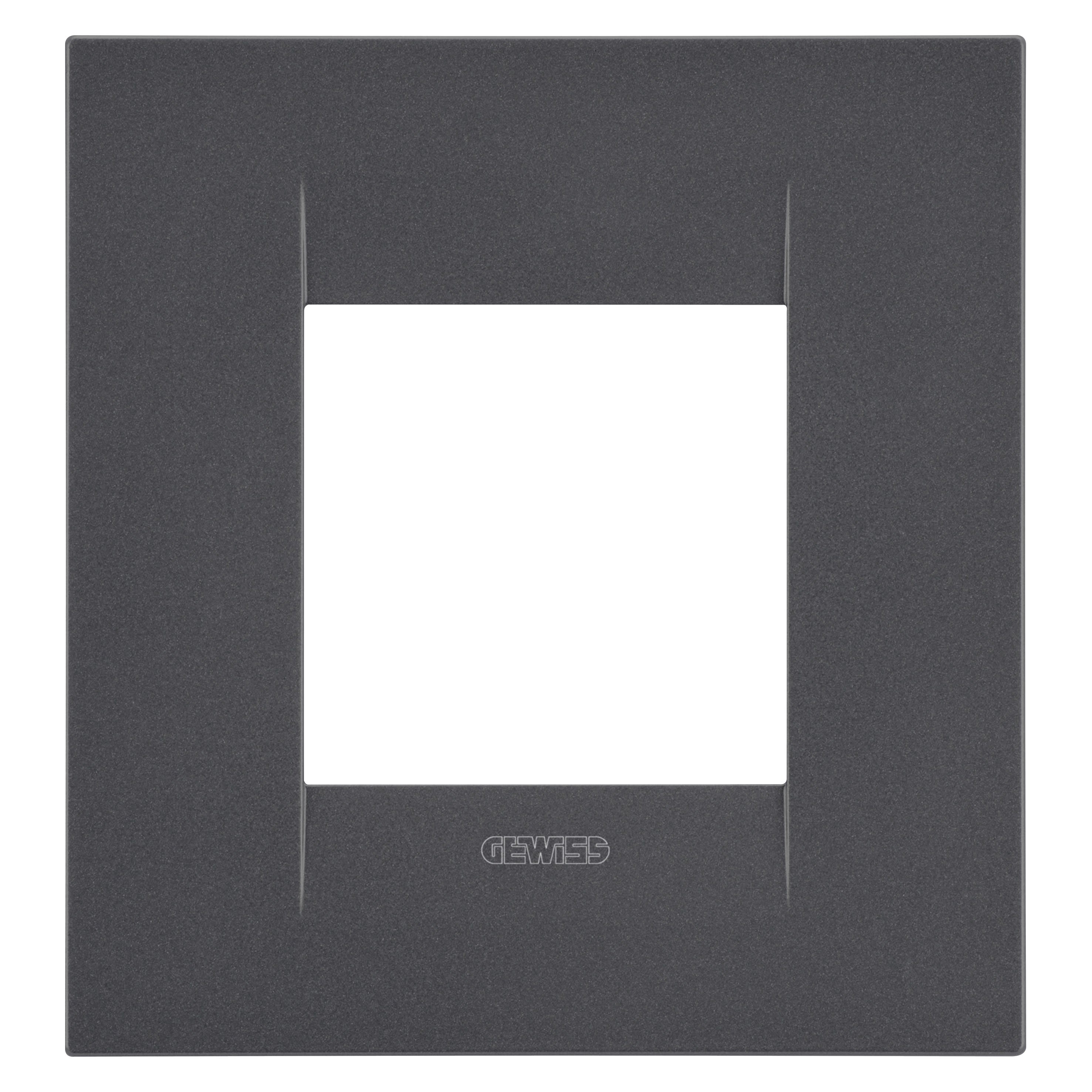 Gewiss - PLACCA GEO INT.2P NERO SATINATO