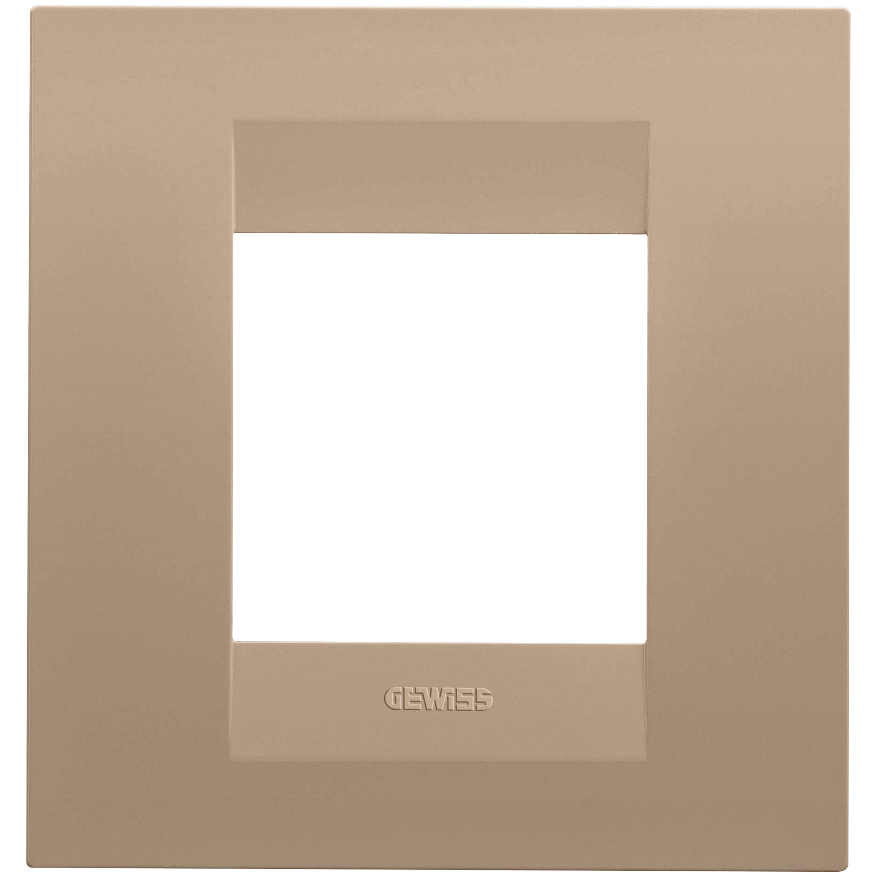 Gewiss - PLAQUE GEO 2P CUIVRE DOUX