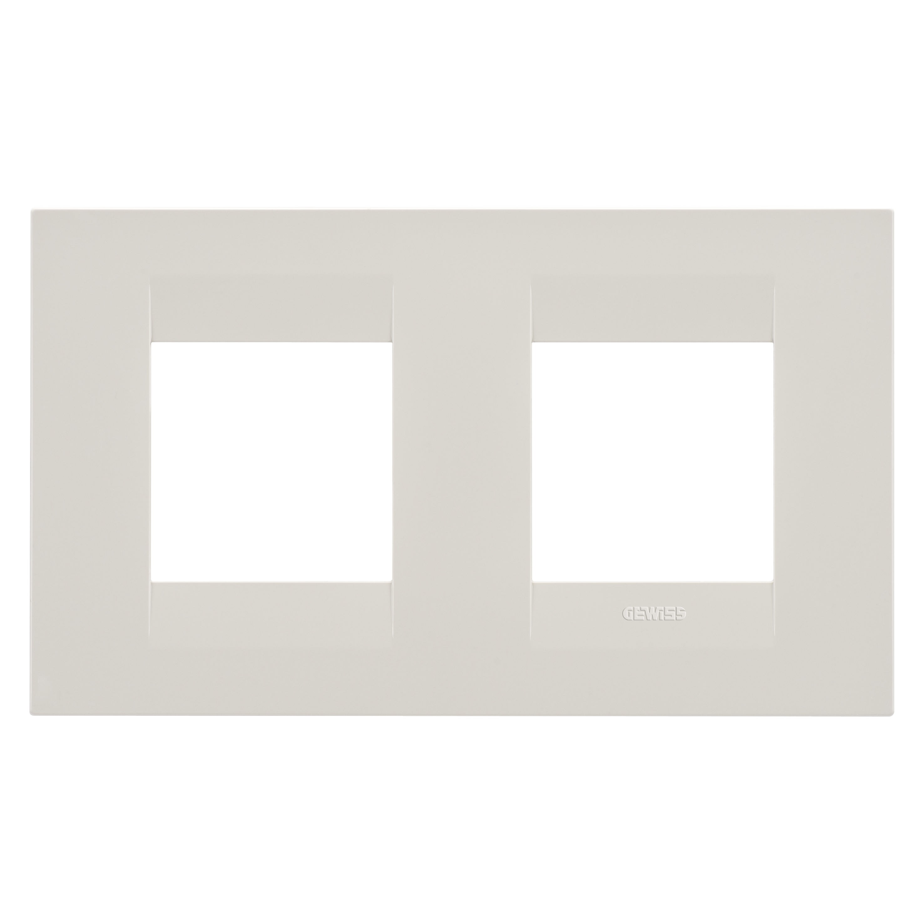 Gewiss - PLAQUE GEO INT. 2+2P H IVOIRE