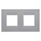 Gewiss - PLAQUE APPAREILLAGE GEO INT. 2+2P H TITANE - GW16423VT