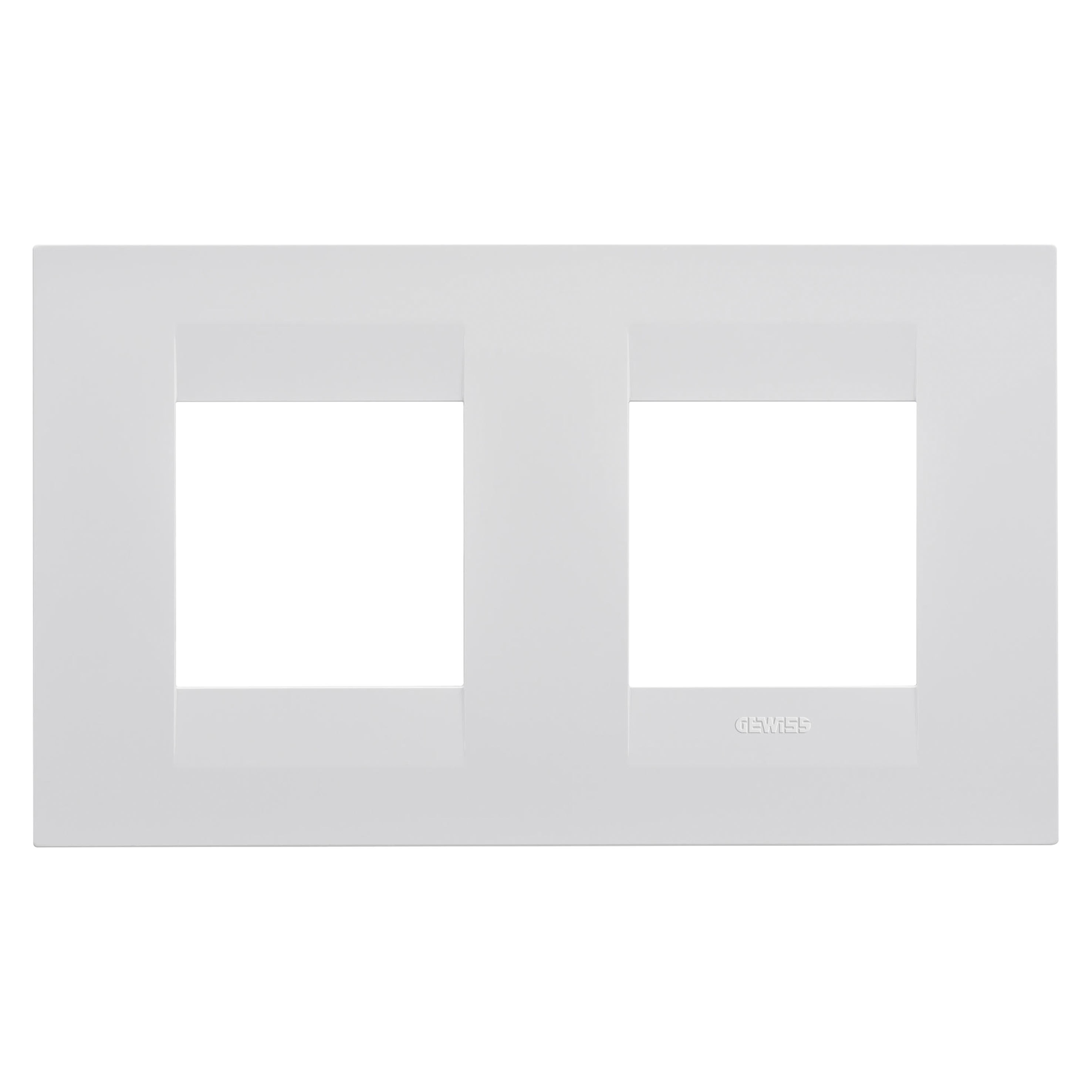 Gewiss - PLAQUE APPAREILLAGE GEO 2+2P H BLANC SATIN - GW16423VW