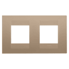 Gewiss - PLAQUE GEO 2+2P H CUIVRE DOUX