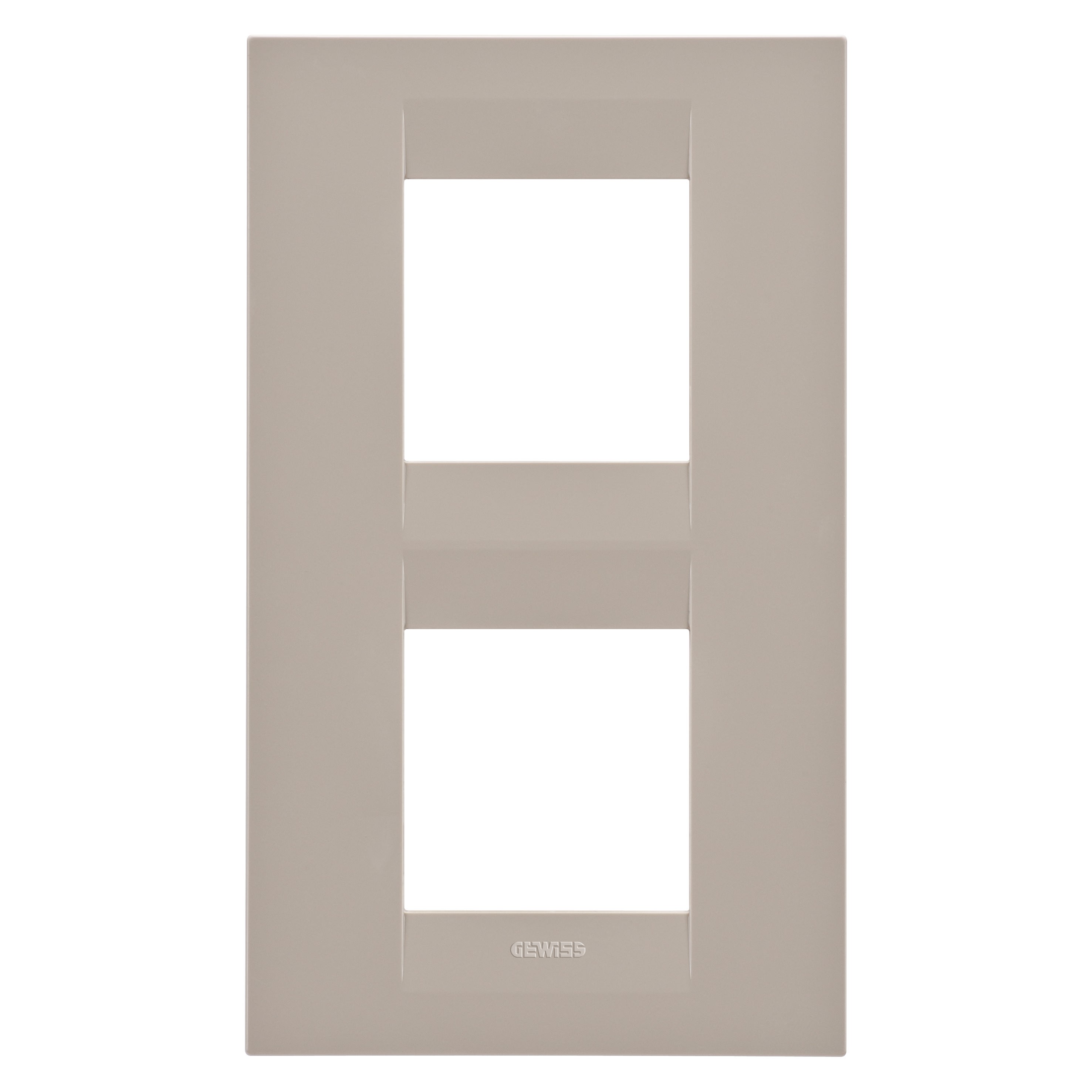 Gewiss - PLAQUE APPAREILLAGE GEO INT. 2+2P V.E. 71 CHANVRE - GW16424TC