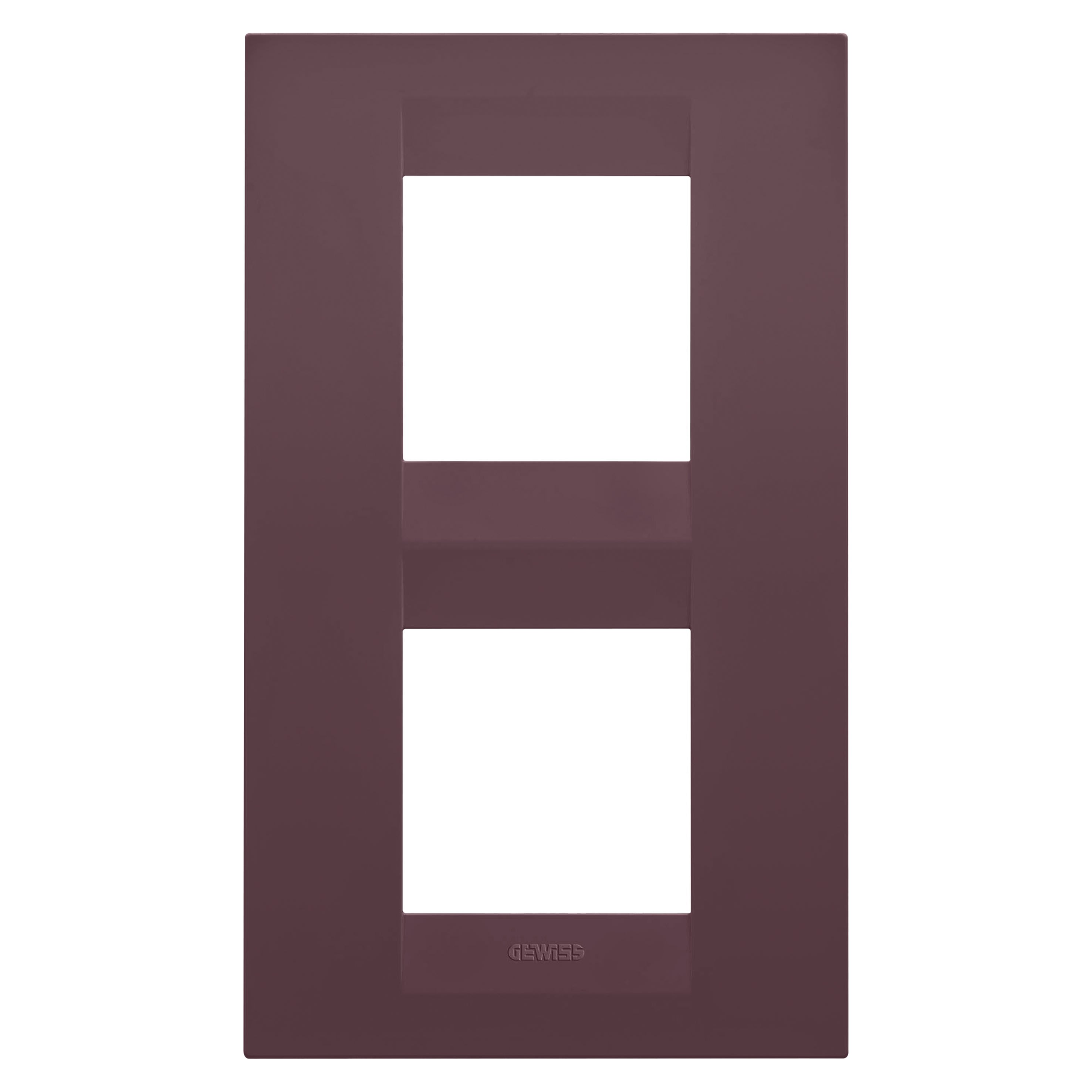 Gewiss - PLAQUE GEO 2+2P V ROUGE TOSCANE