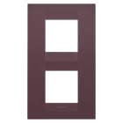 Gewiss - PLAQUE APPAREILLAGE GEO 2+2P V ROUGE TOSCANE - GW16424VD