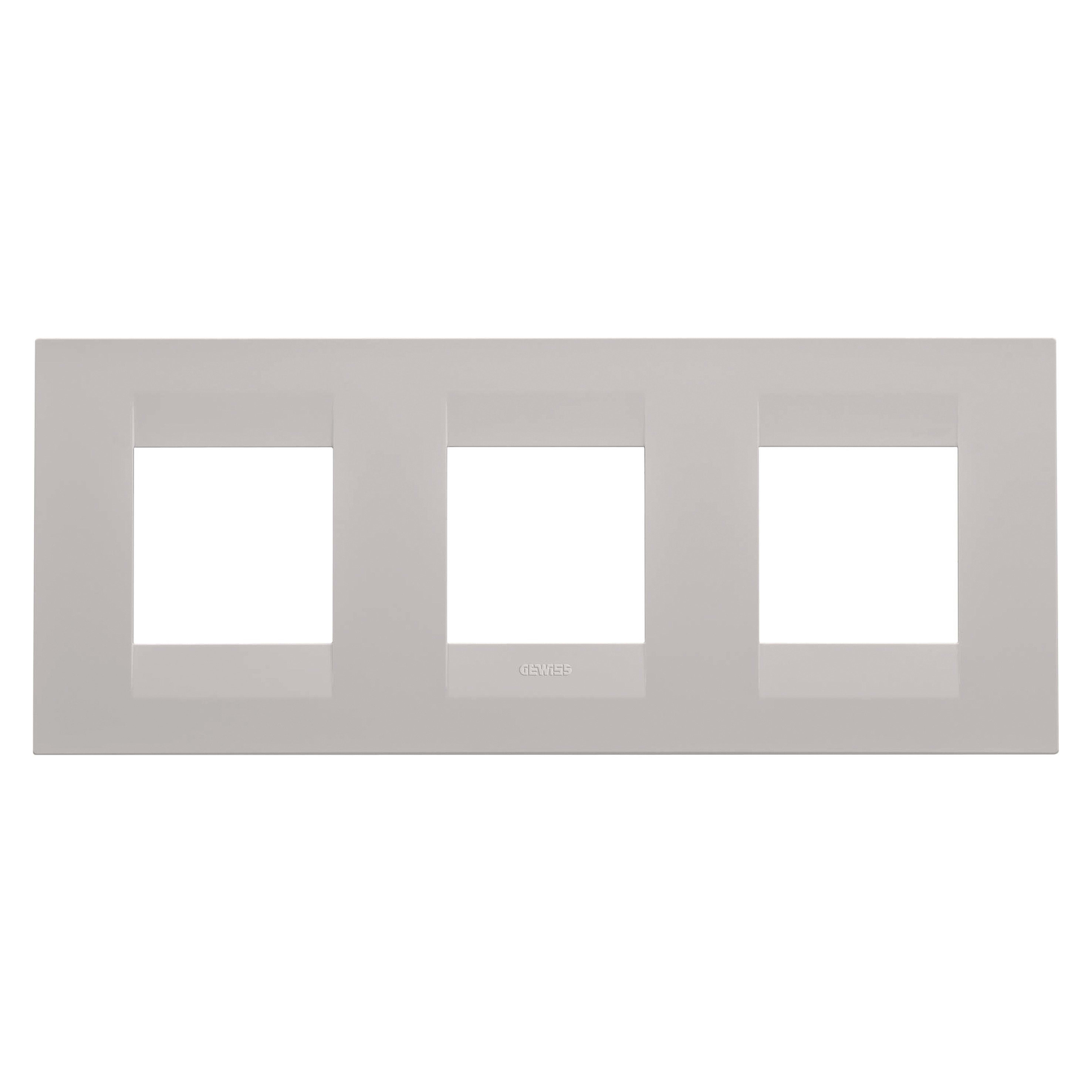 Gewiss - PLAQUE APPAREILLAGE GEO 2+2+2P H BEIGE NATUREL - GW16426VL