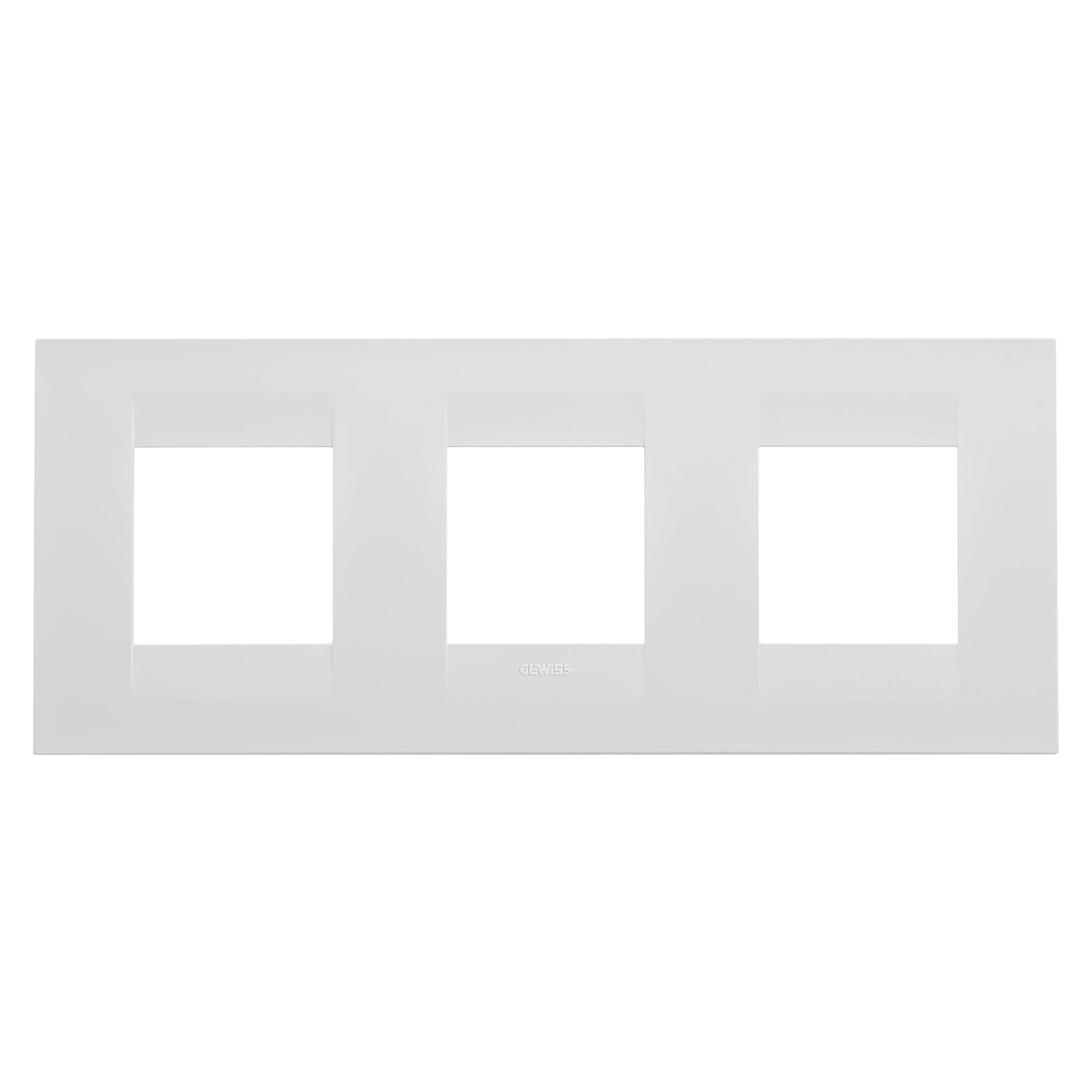 Gewiss - PLAQUE GEO 2+2+2P H BLANC SATIN