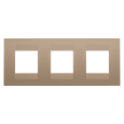 Gewiss - PLAQUE GEO 2+2+2P H CUIVRE DOUX