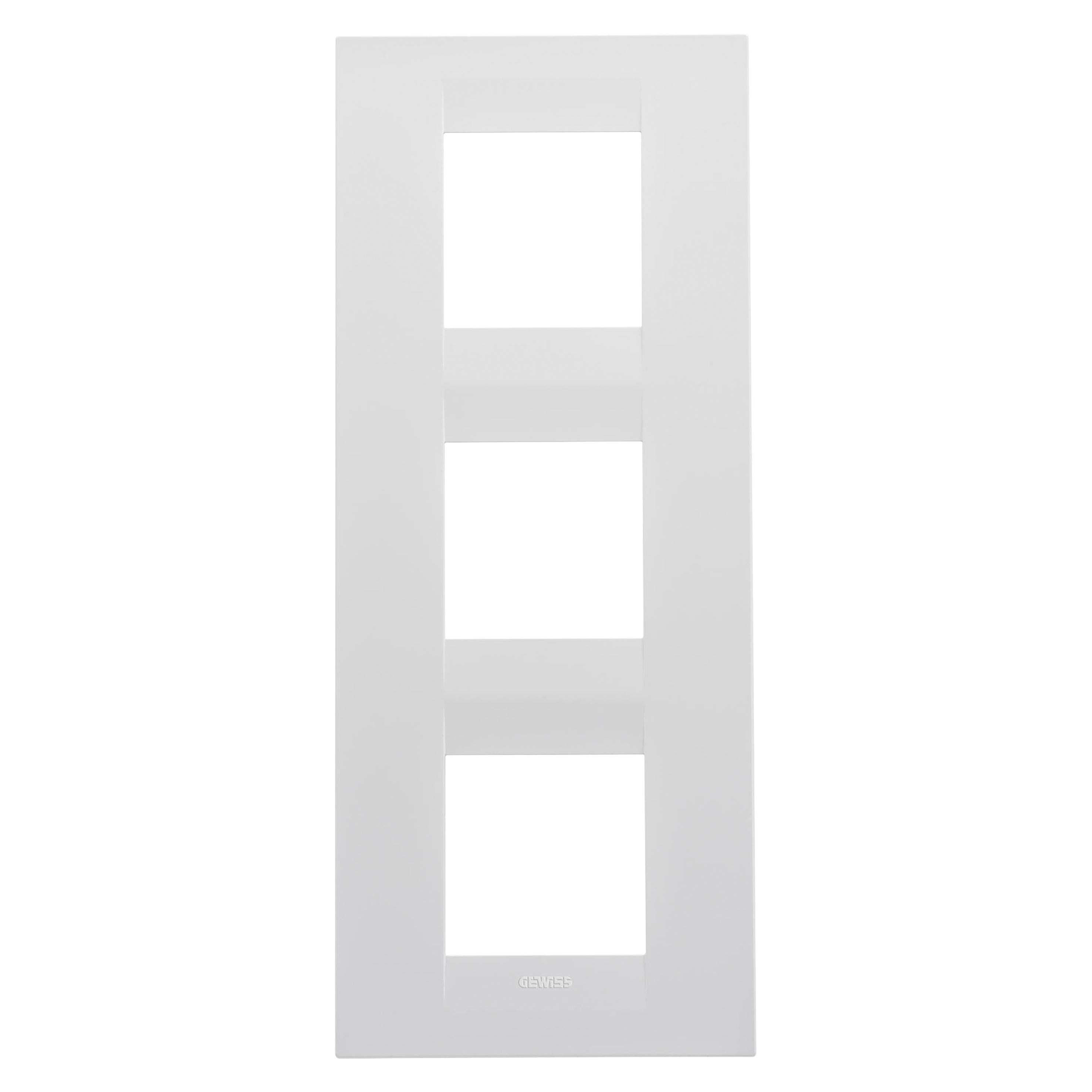 Gewiss - PLAQUE GEO 2+2+2P V BLANC SATIN