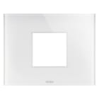Gewiss - PLAQUE ICE 2P VERRE BLANC