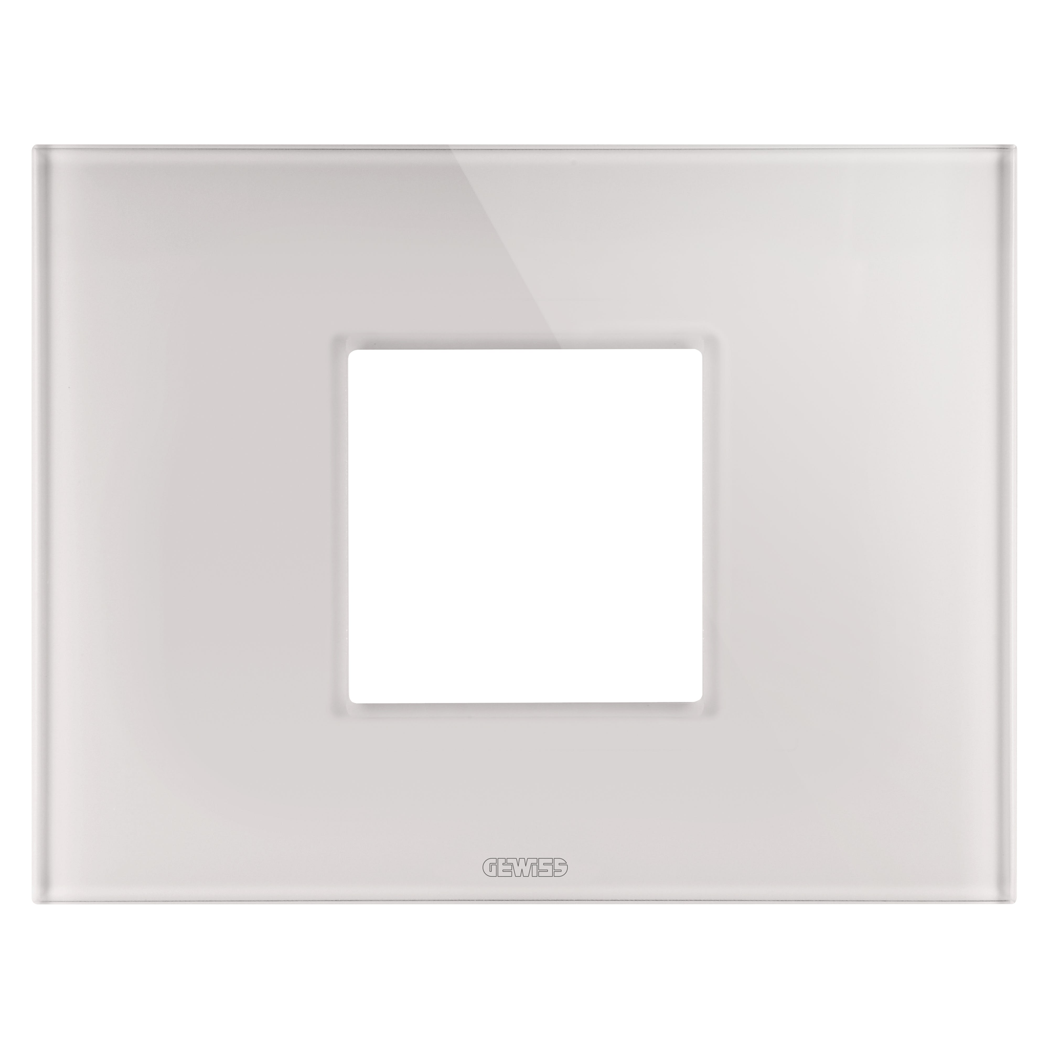 Gewiss - PLAQUE ICE 2P VERRE BEIGE NATUREL