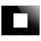 Gewiss - PLAQUE ICE 2P VERRE NOIR