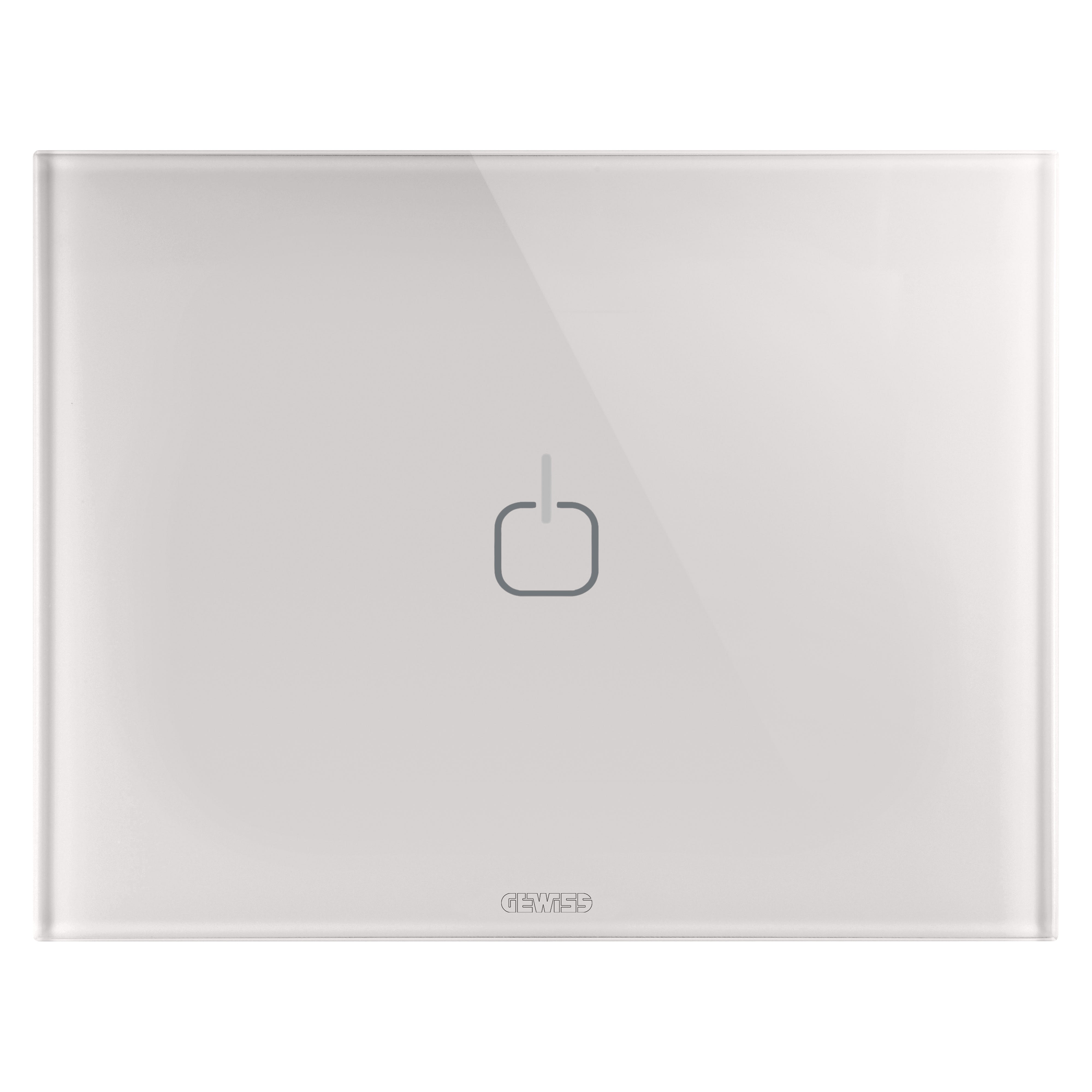 Gewiss - PLAQUE ICE TOUCH 3P NAT. BEIGE 1 SYMB.