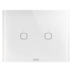 Gewiss - PLAQUE ICE TOUCH 3P BL 2 SYMB.