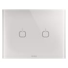 Gewiss - PLAQUE ICE TOUCH 3P NAT. BEIGE 2 SYMB.