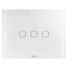 Gewiss - PLAQUE APPAREILLAGE ICE TOUCH 3P BL 3 SYMB. - GW16953CB