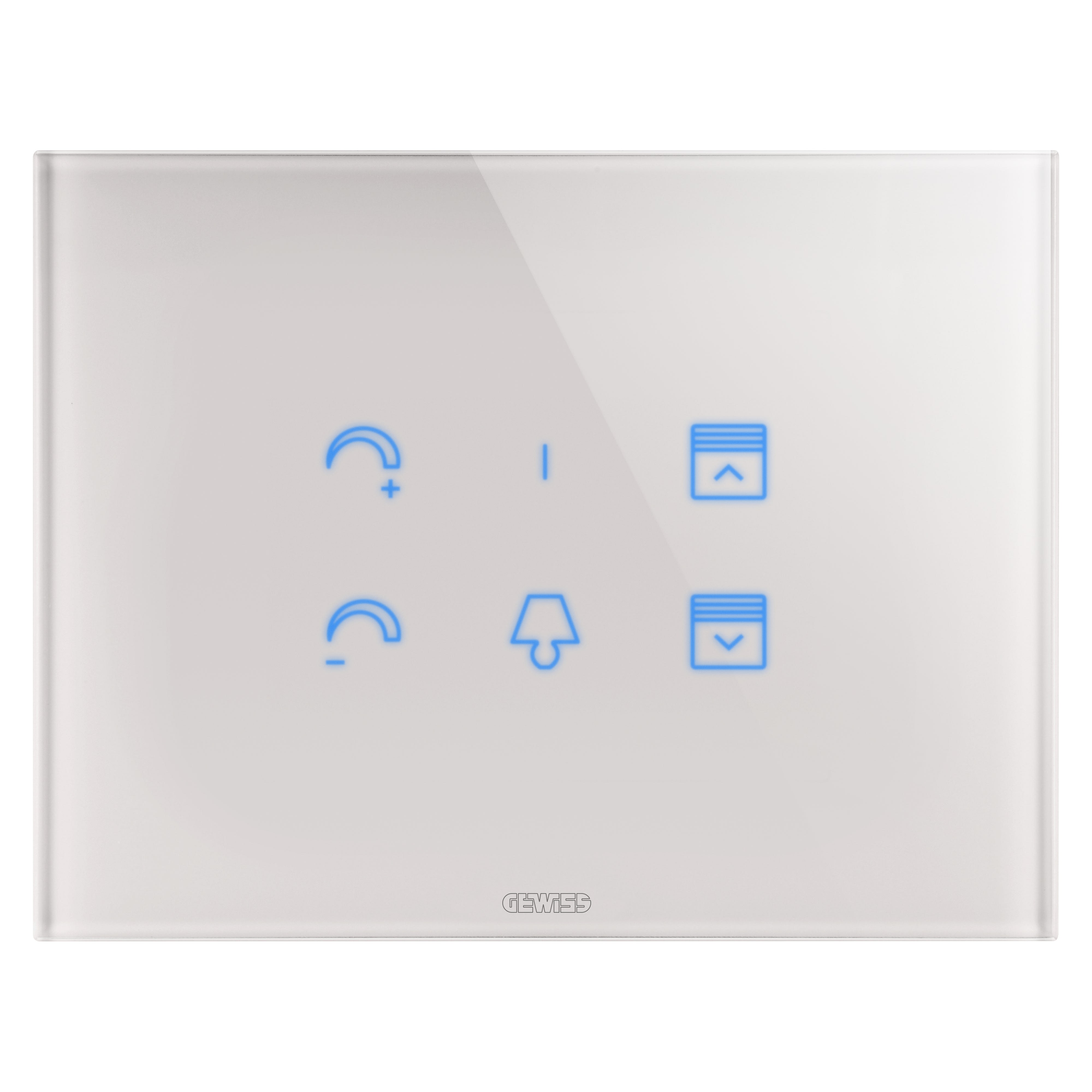 Gewiss - PLAQUE TACT. ICE SYMB. INTER. VERRE BEIG