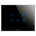 Gewiss - PLAQUE TACT. ICE SYMB. INTER. VERRE NOIR