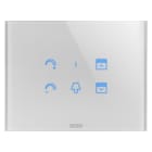 Gewiss - PLAQUE APPAREILLAGE TACT. ICE SYMB. INTER. VERRE TIT. - GW16955CT