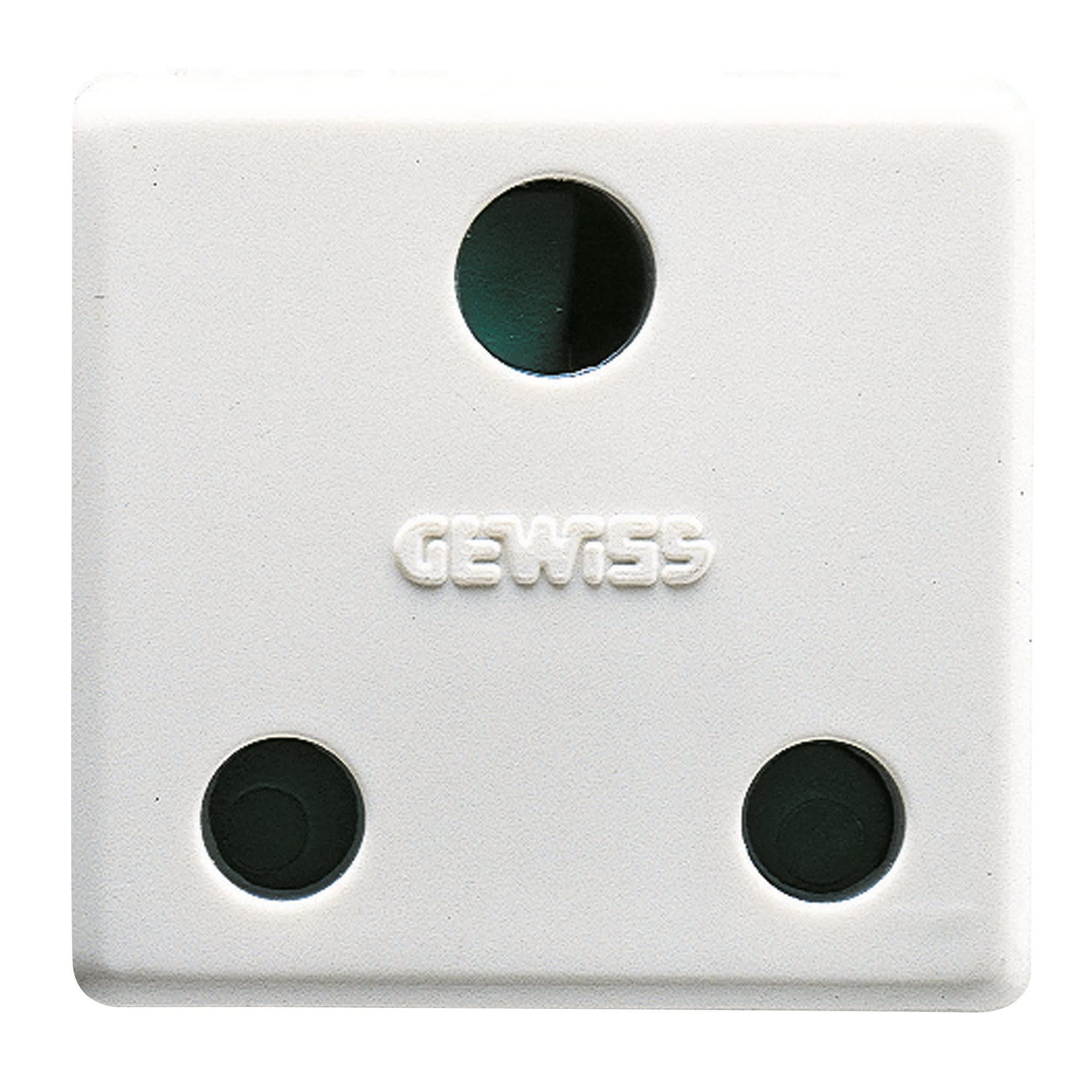 Gewiss - PRISE 2P+T 16A BRITISH STD ECL.SY/WT