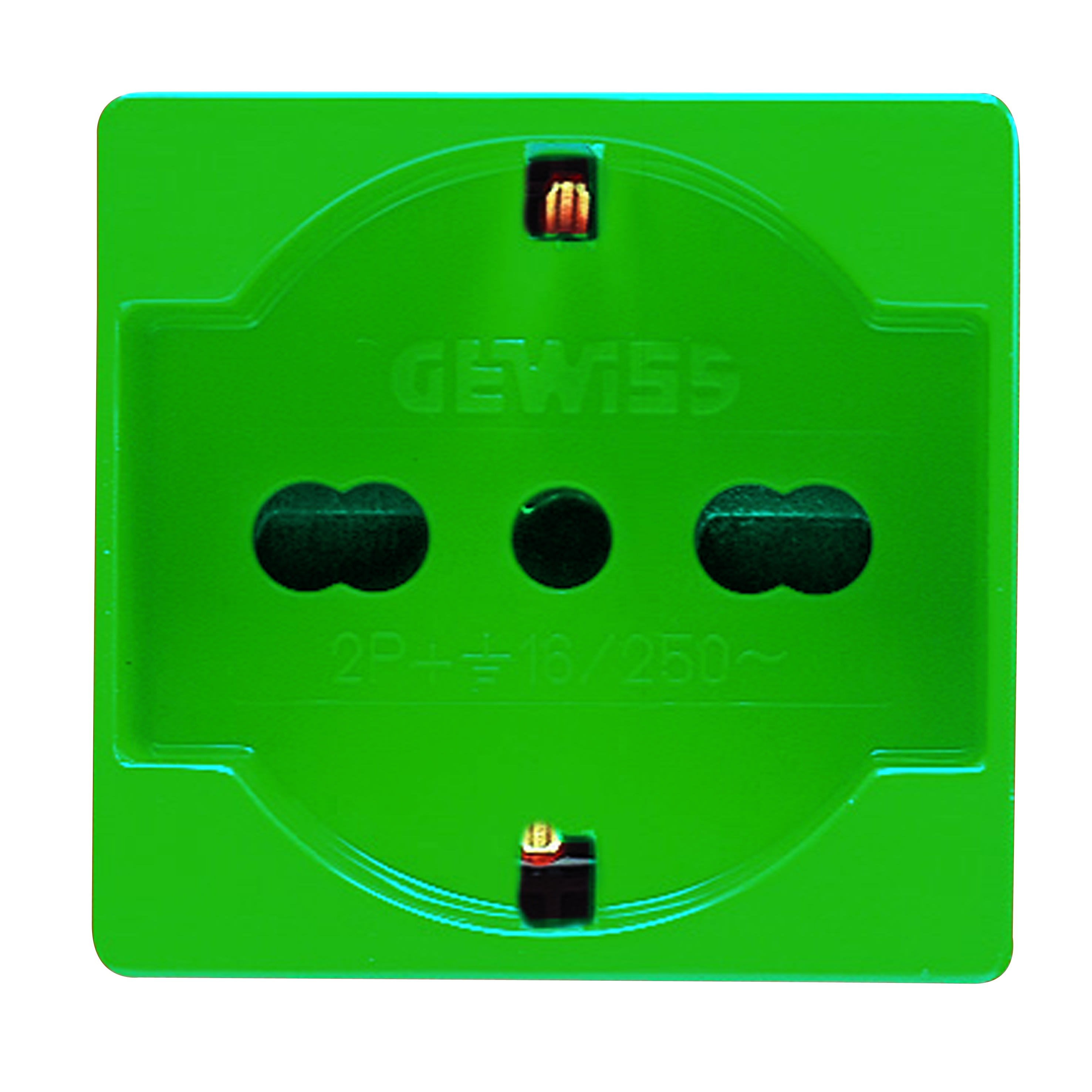 Gewiss - PRISE 2P+T 16A BIV.ST.ITALIEN/ALL.VERTE