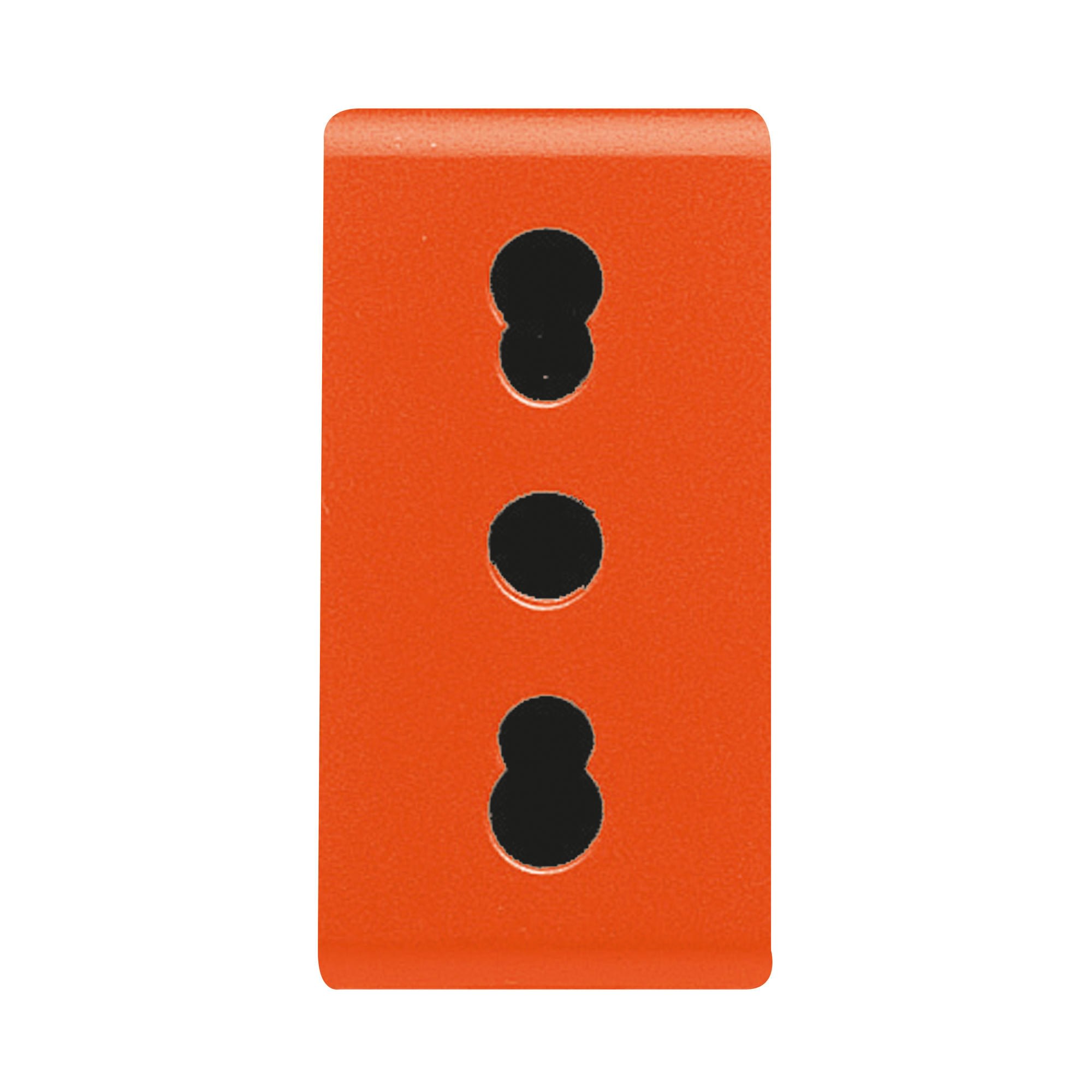 Gewiss - PRISE 2P+T 16A BIV.ST.ITALIEN ORANGE